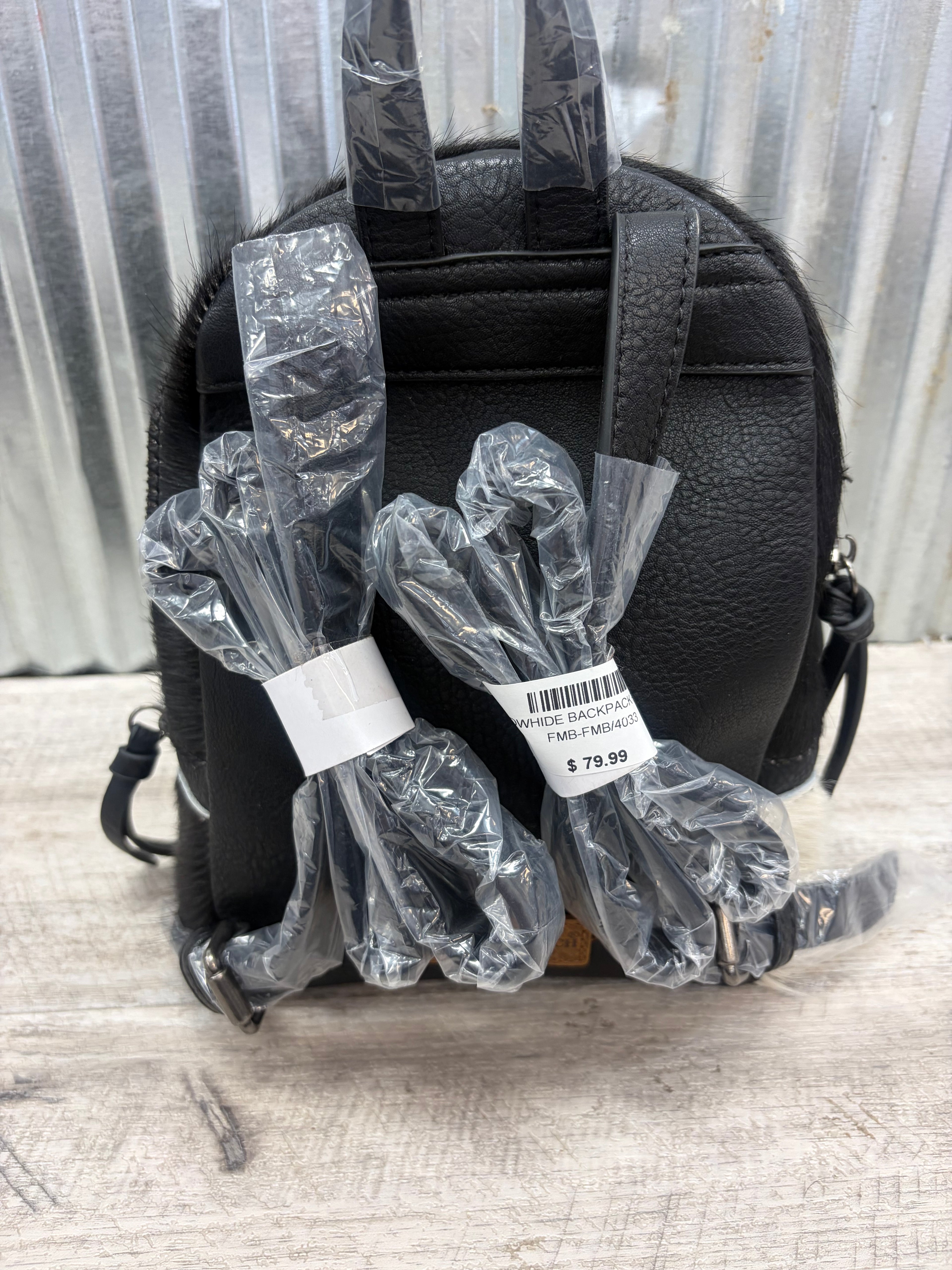 Genuine Cowhide Mini Backpack Purse