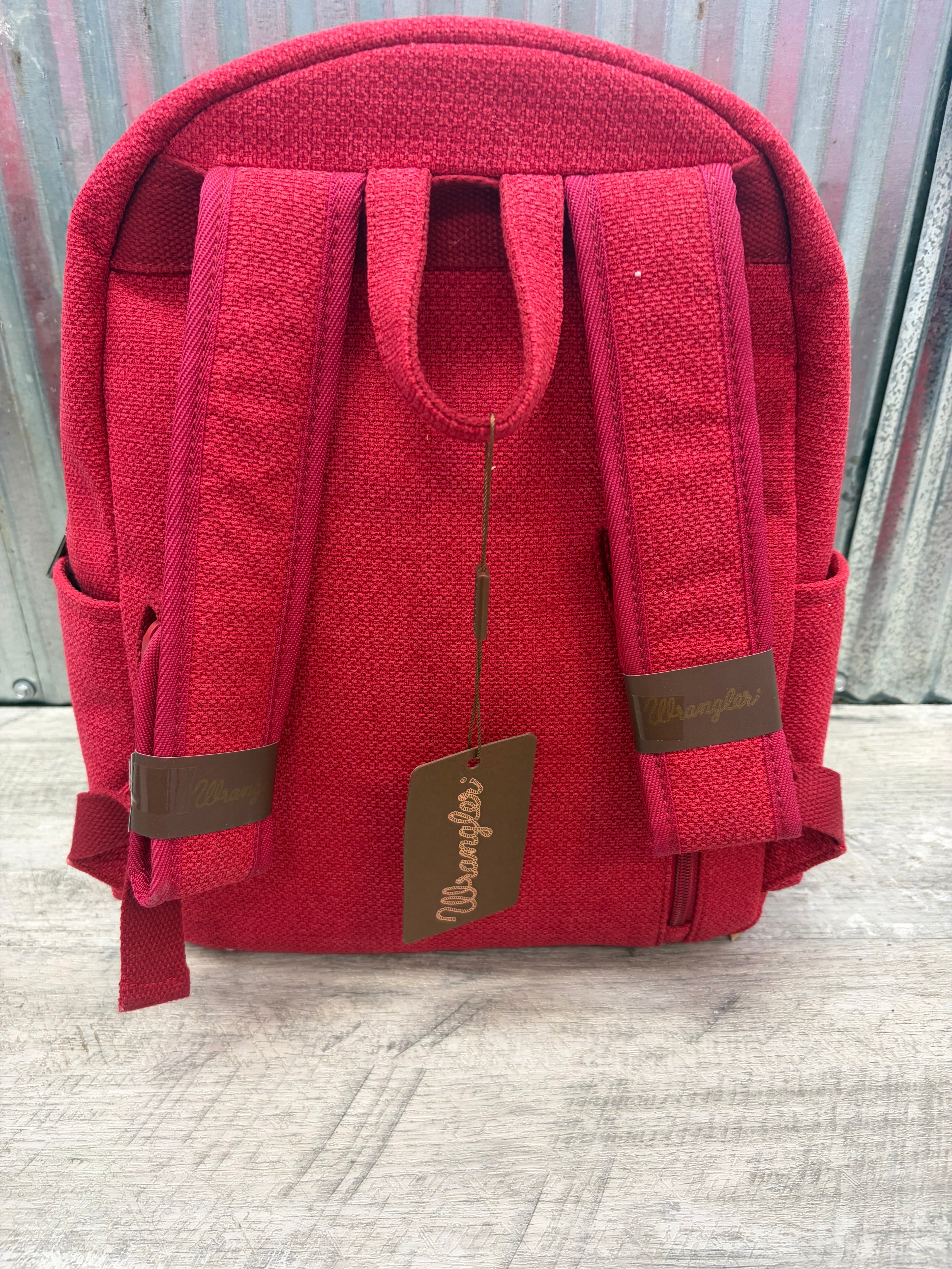 Wrangler Southwestern Print Backpack in Red