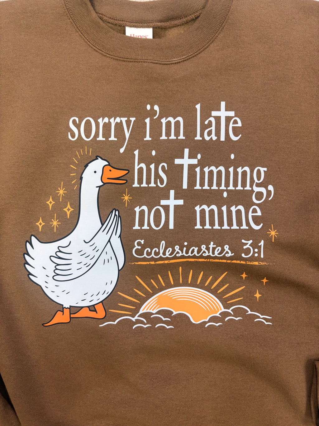 His Timing Not Mine Crewneck