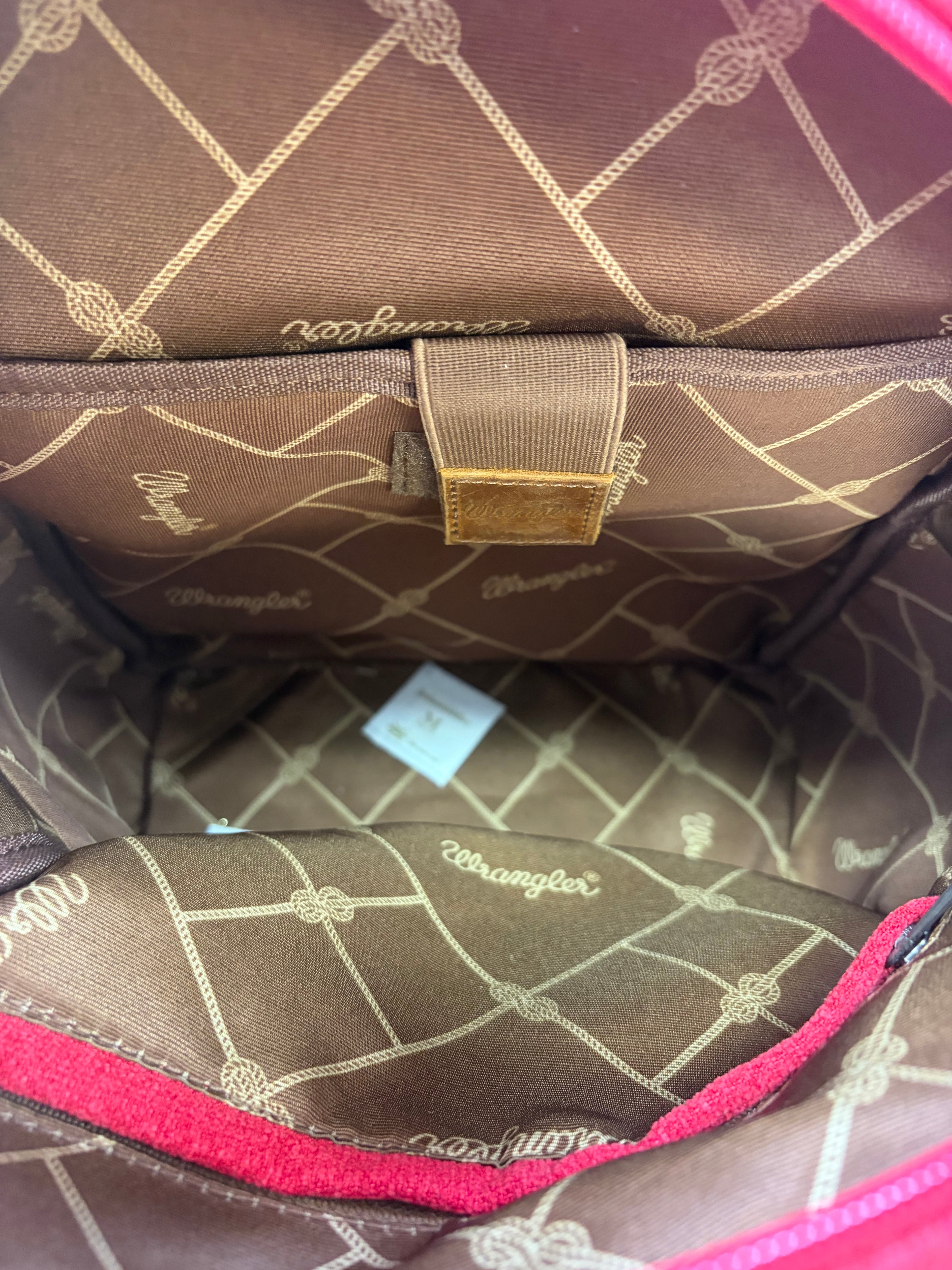 Wrangler Southwestern Print Backpack in Red