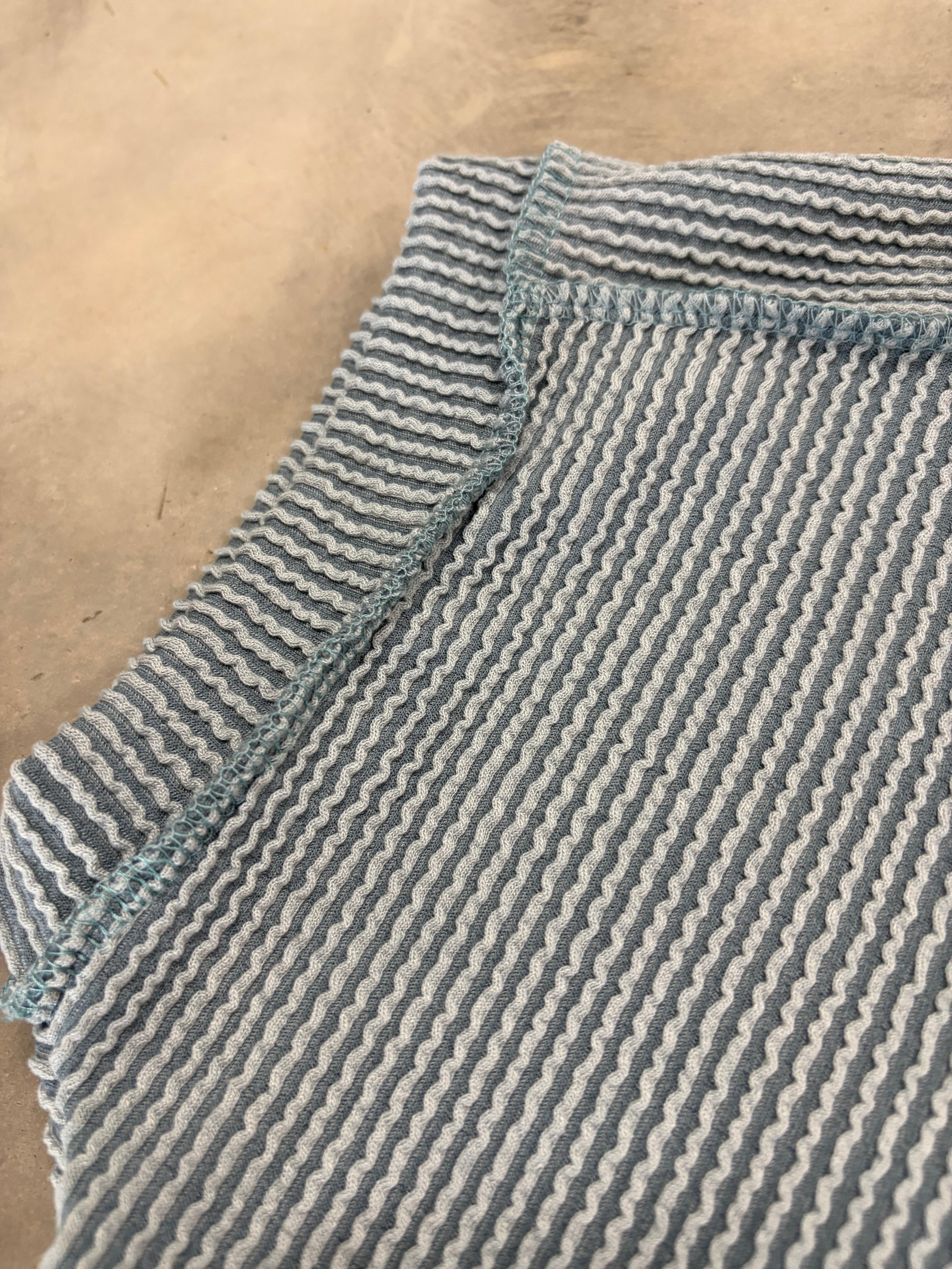 Pigeon Blue Ribbed Top - Soft & Sophisticated