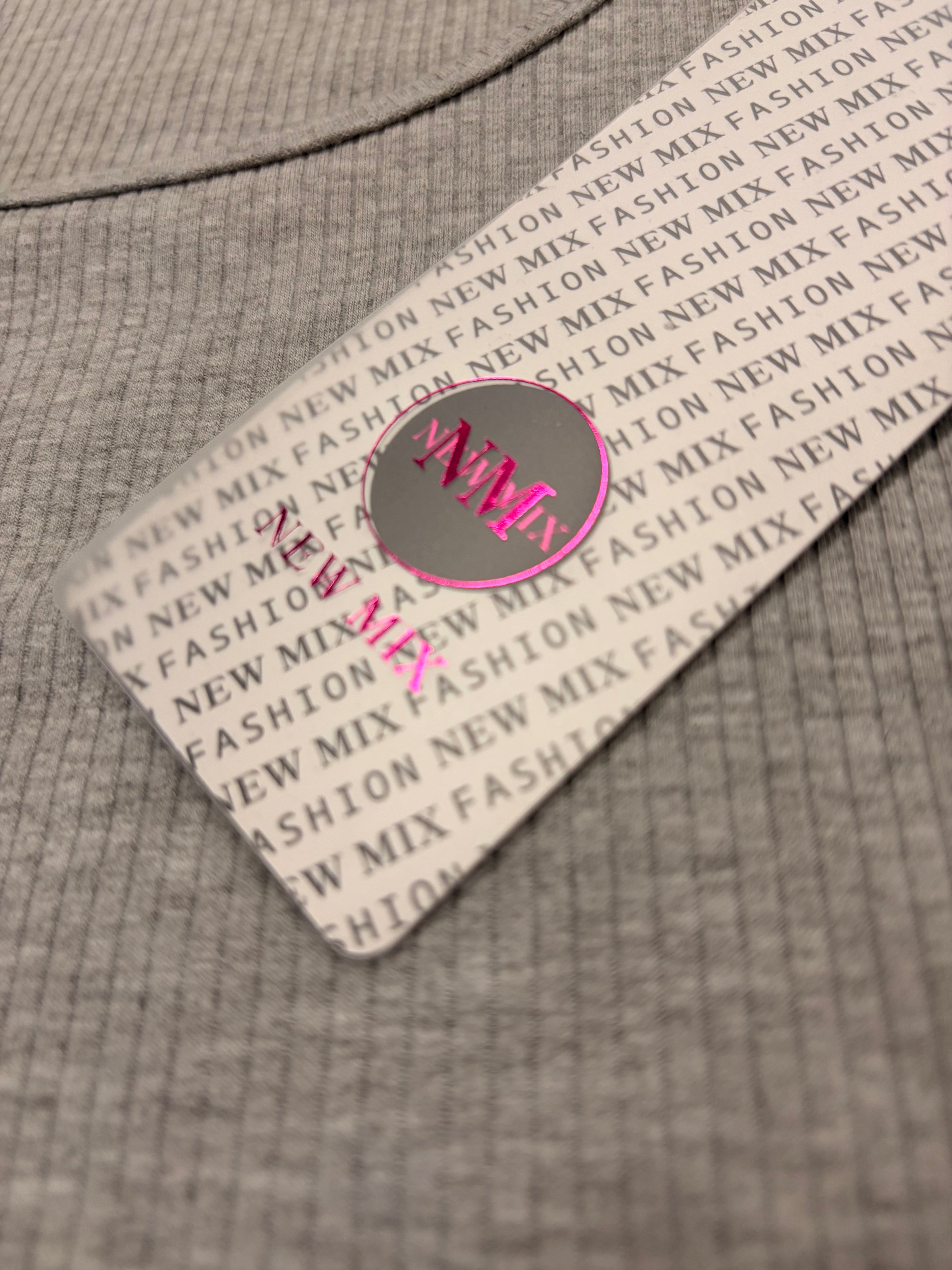 Gray Ribbed Top - Everyday Essential