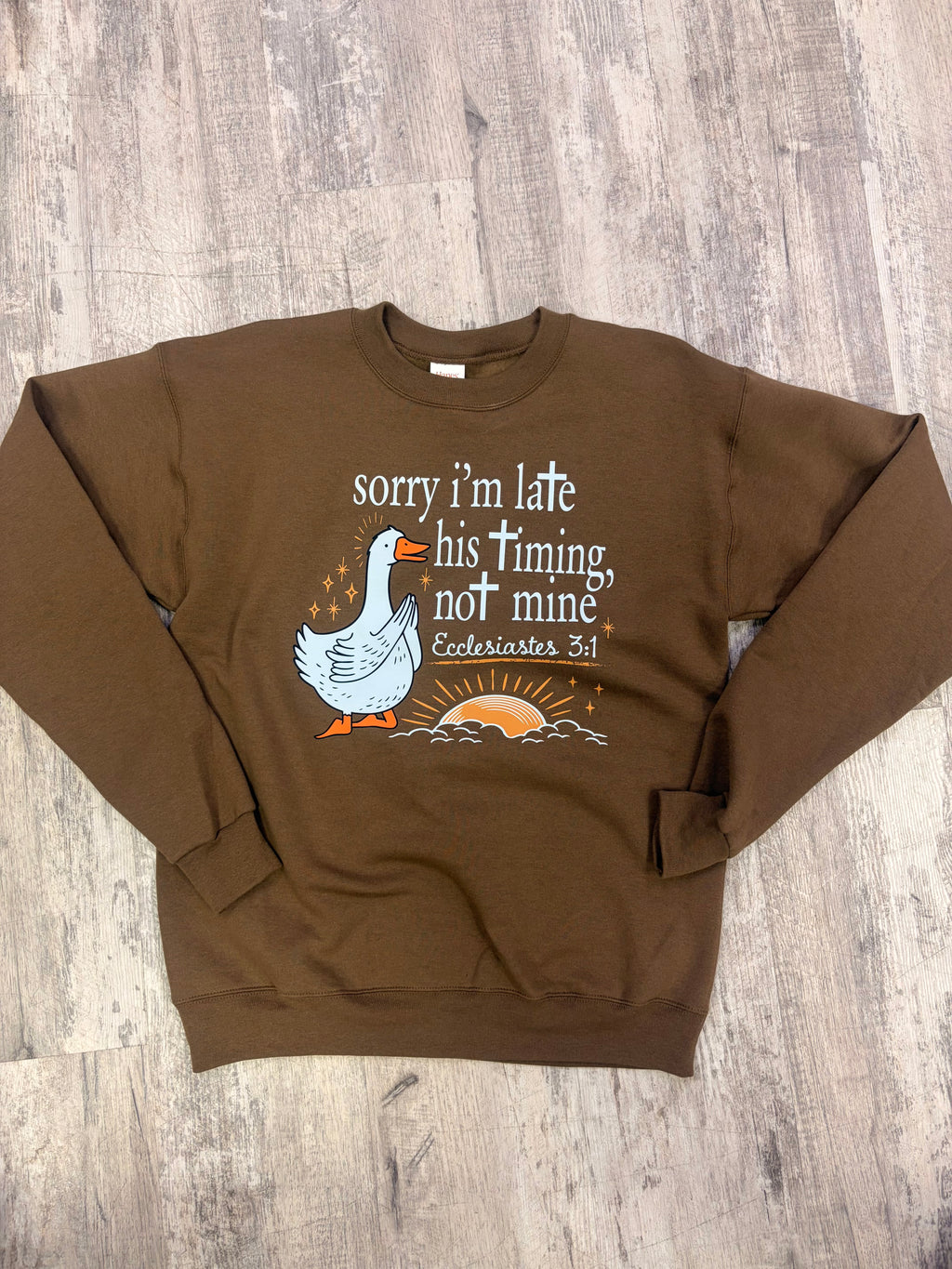 His Timing Not Mine Crewneck
