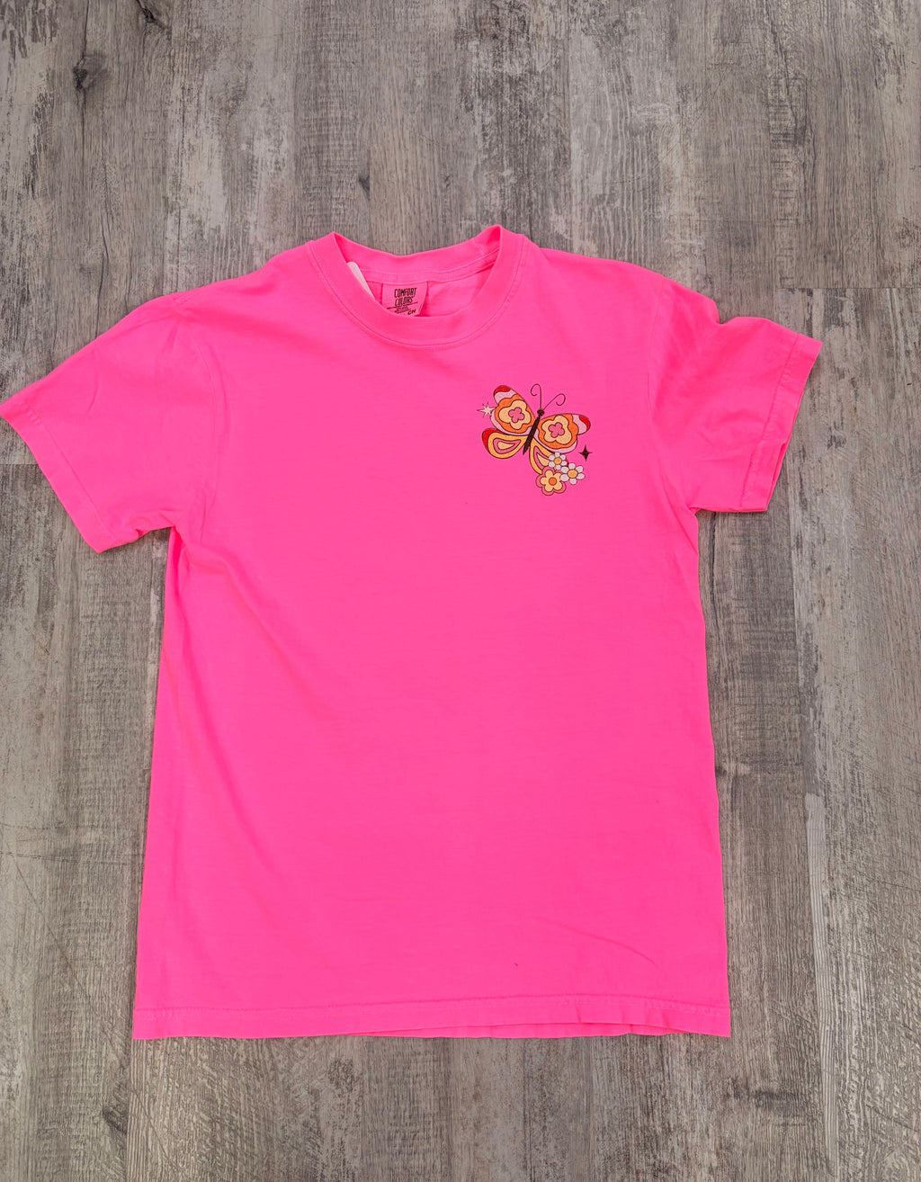 “The Lord Is My Strength” Hot Pink Graphic Tee