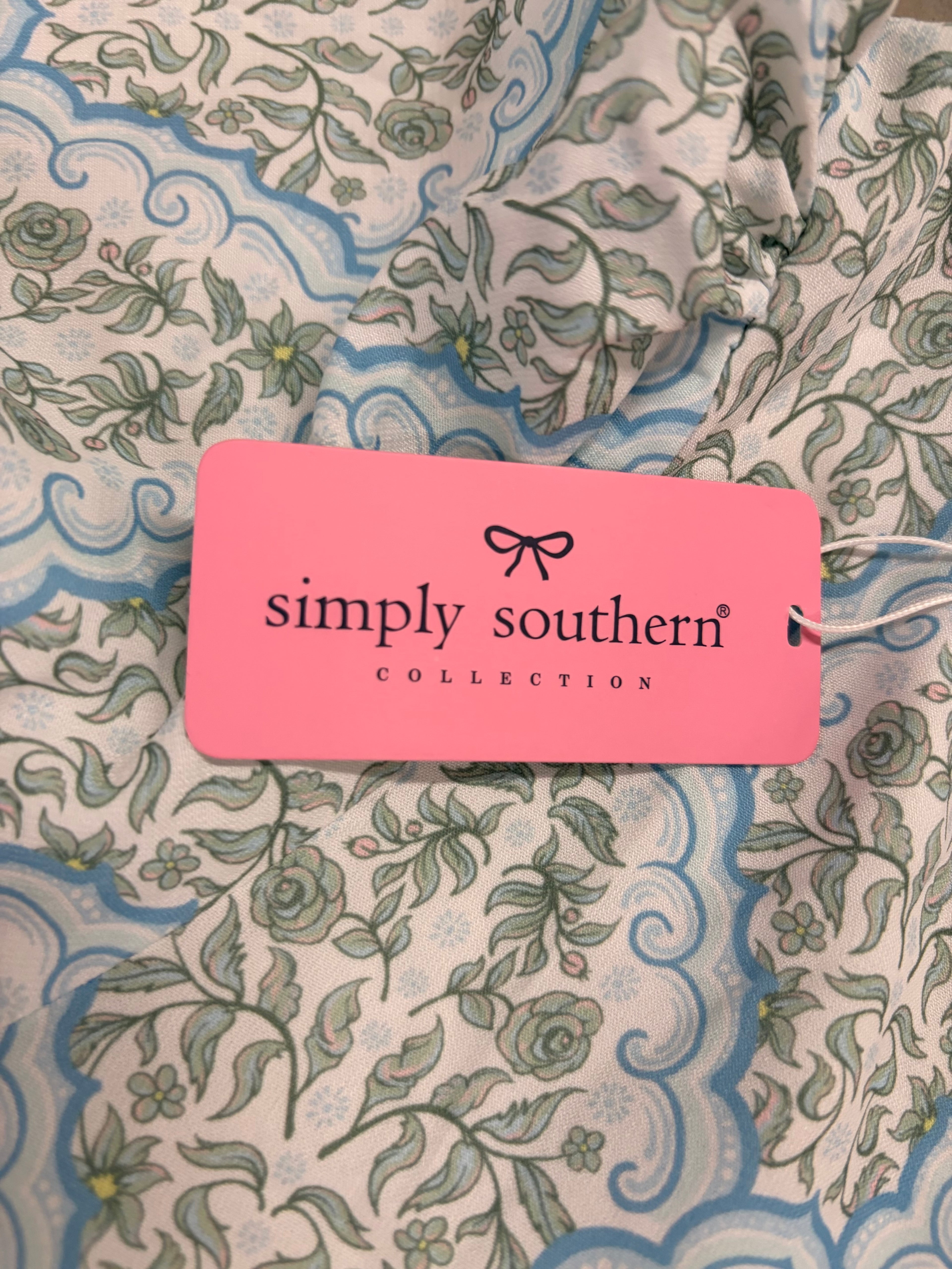 Simply Southern Sage Floral Maxi Dress