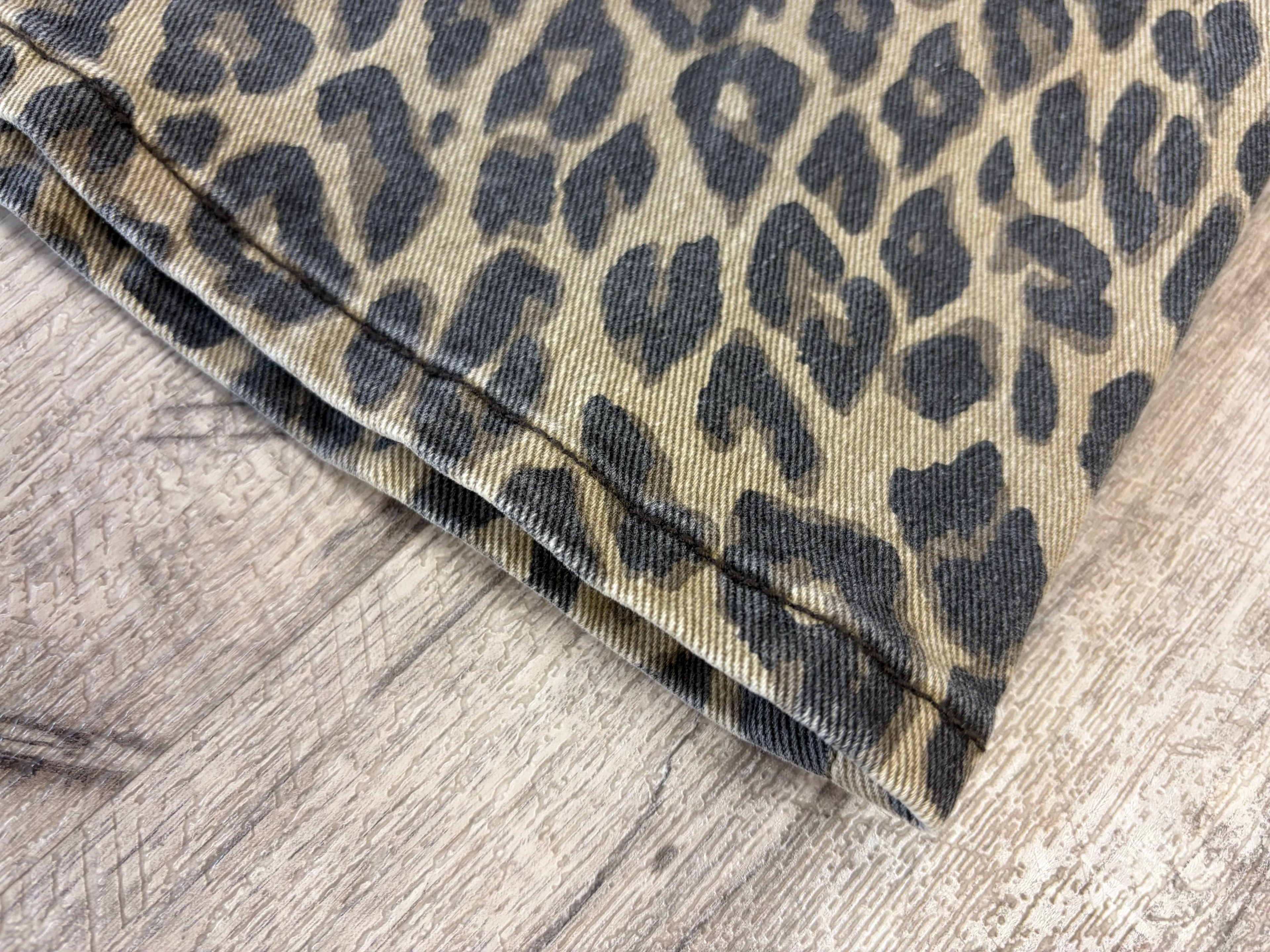 Risen Leopard Print Jeans