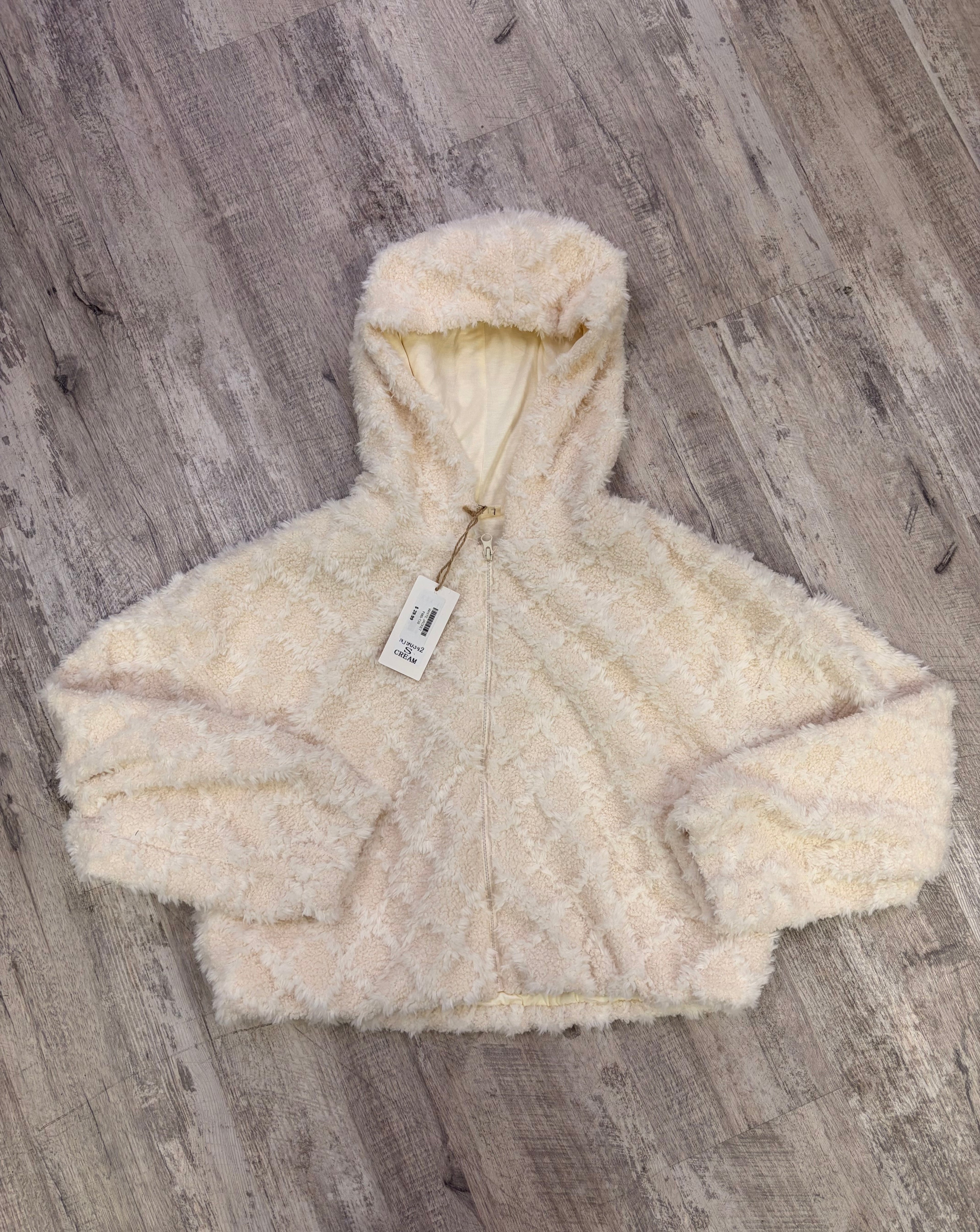 Chic Cropped Fluffy Jacket