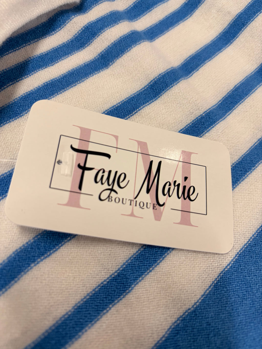 Blue and White Striped Top - Classic Nautical Style