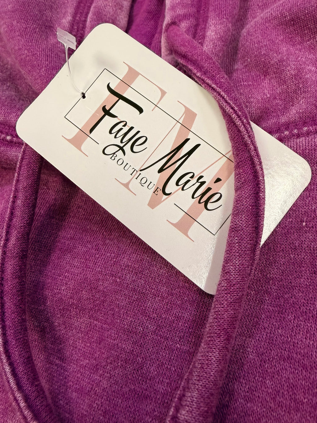 Plum Seamless Hem Flowy Hoodie