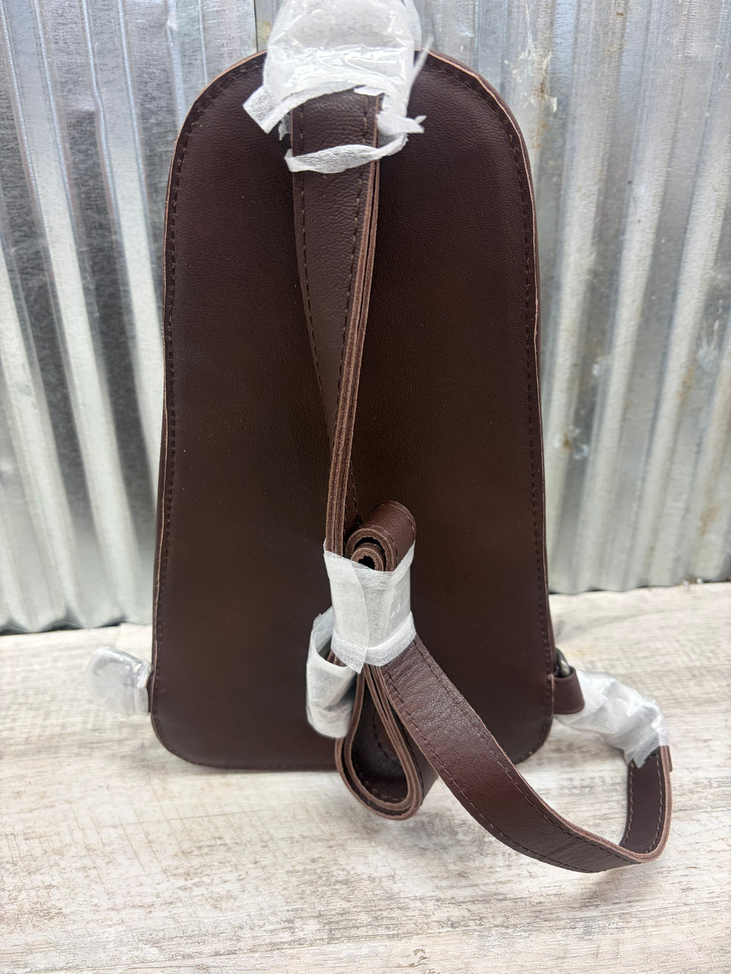 Genuine Leather Tooled Cowhide Fanny Pack