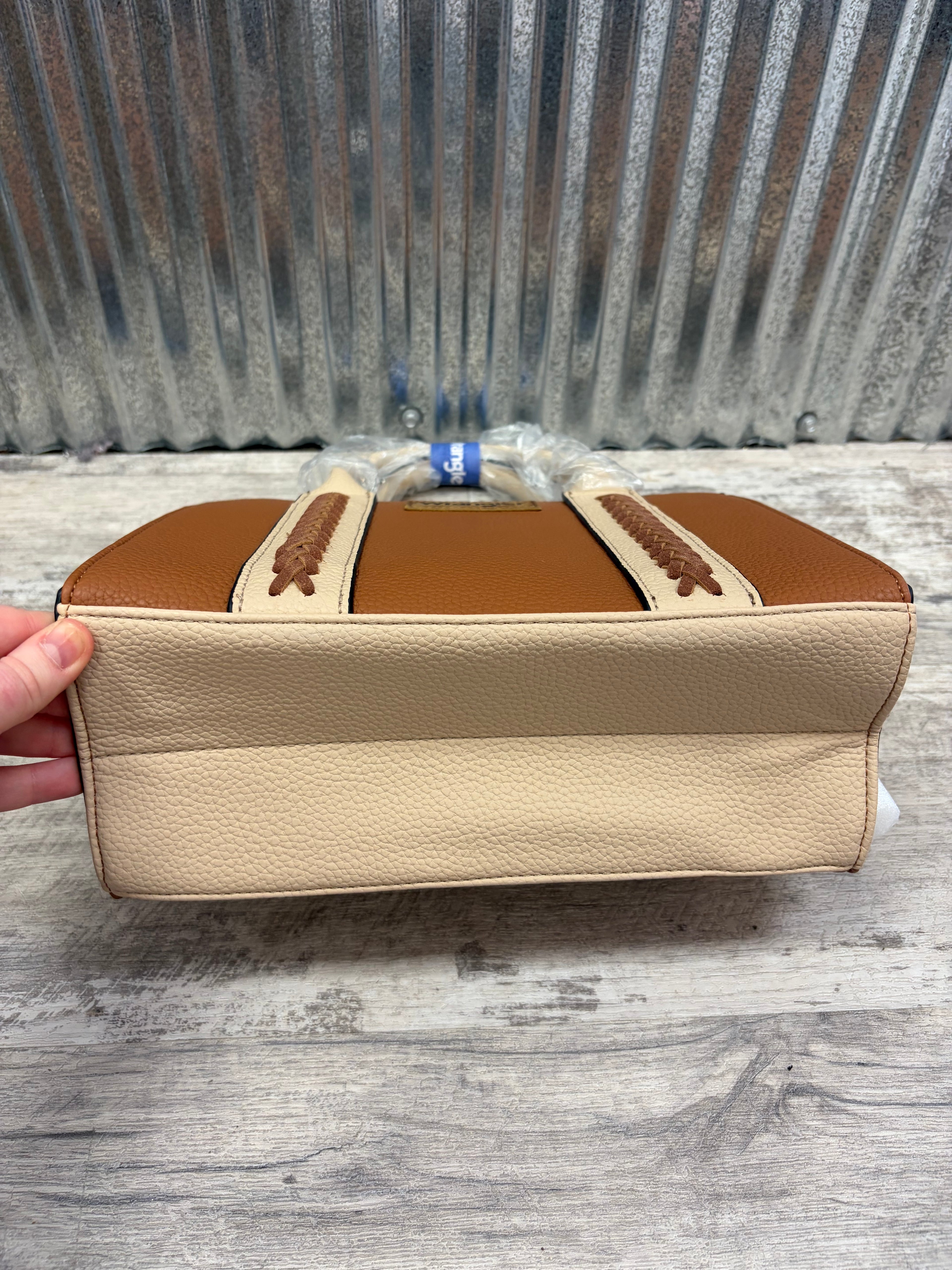 Wrangler Brown Tote with Neutral Accents