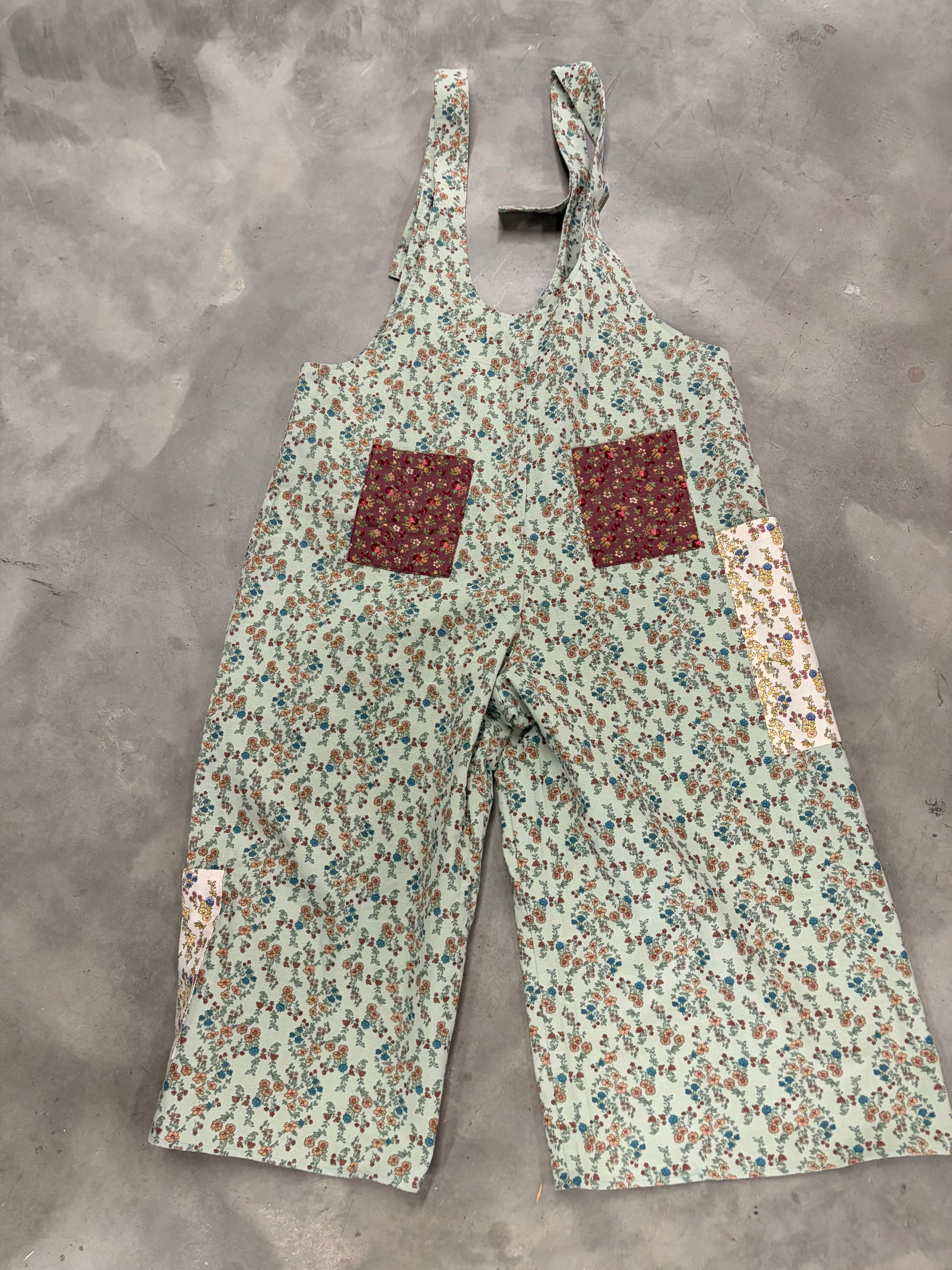 Patchwork Overalls