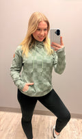 Sage Checkered Everyday Hoodie