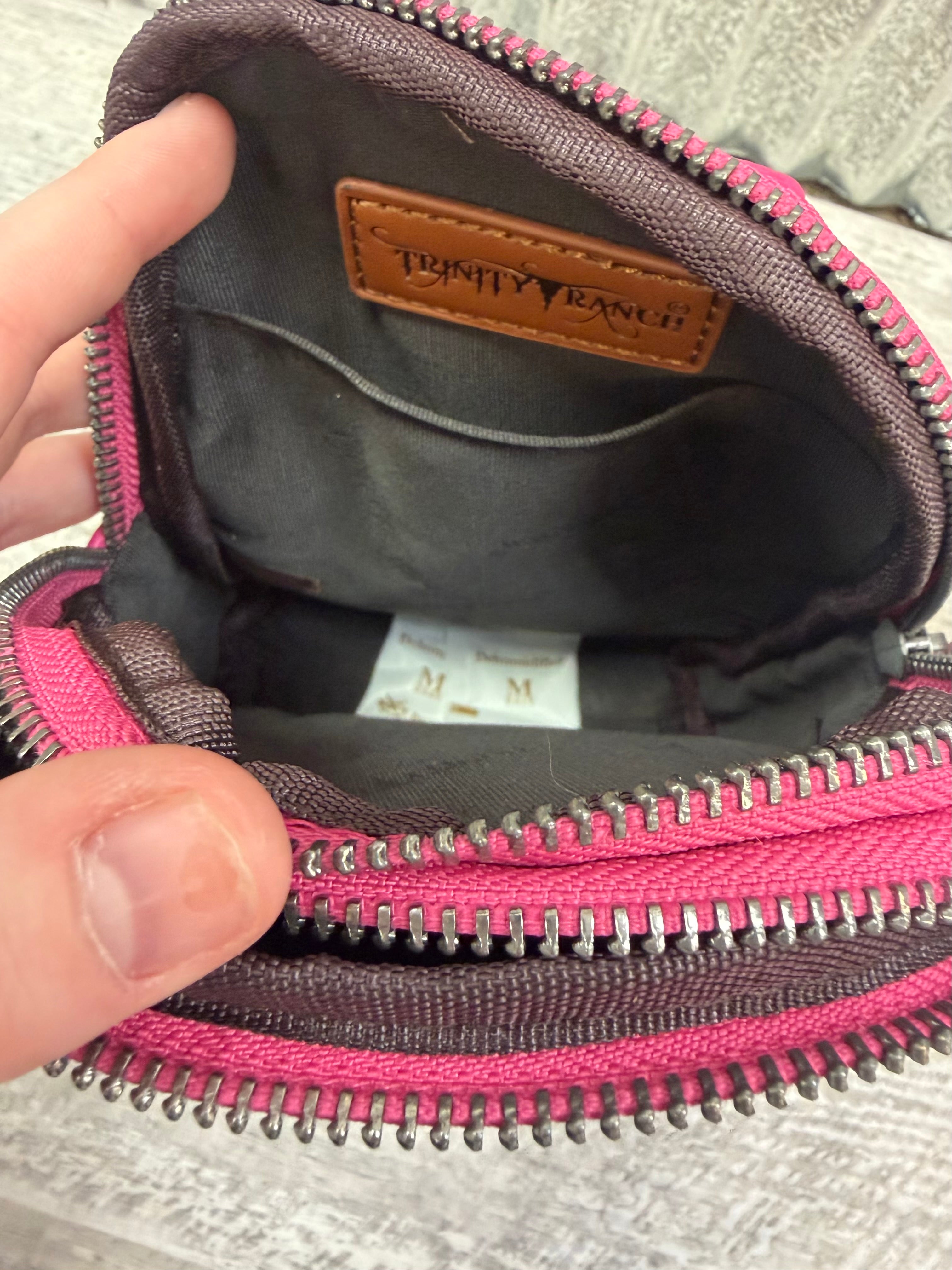 The Wildflower Pink Tooled Bag