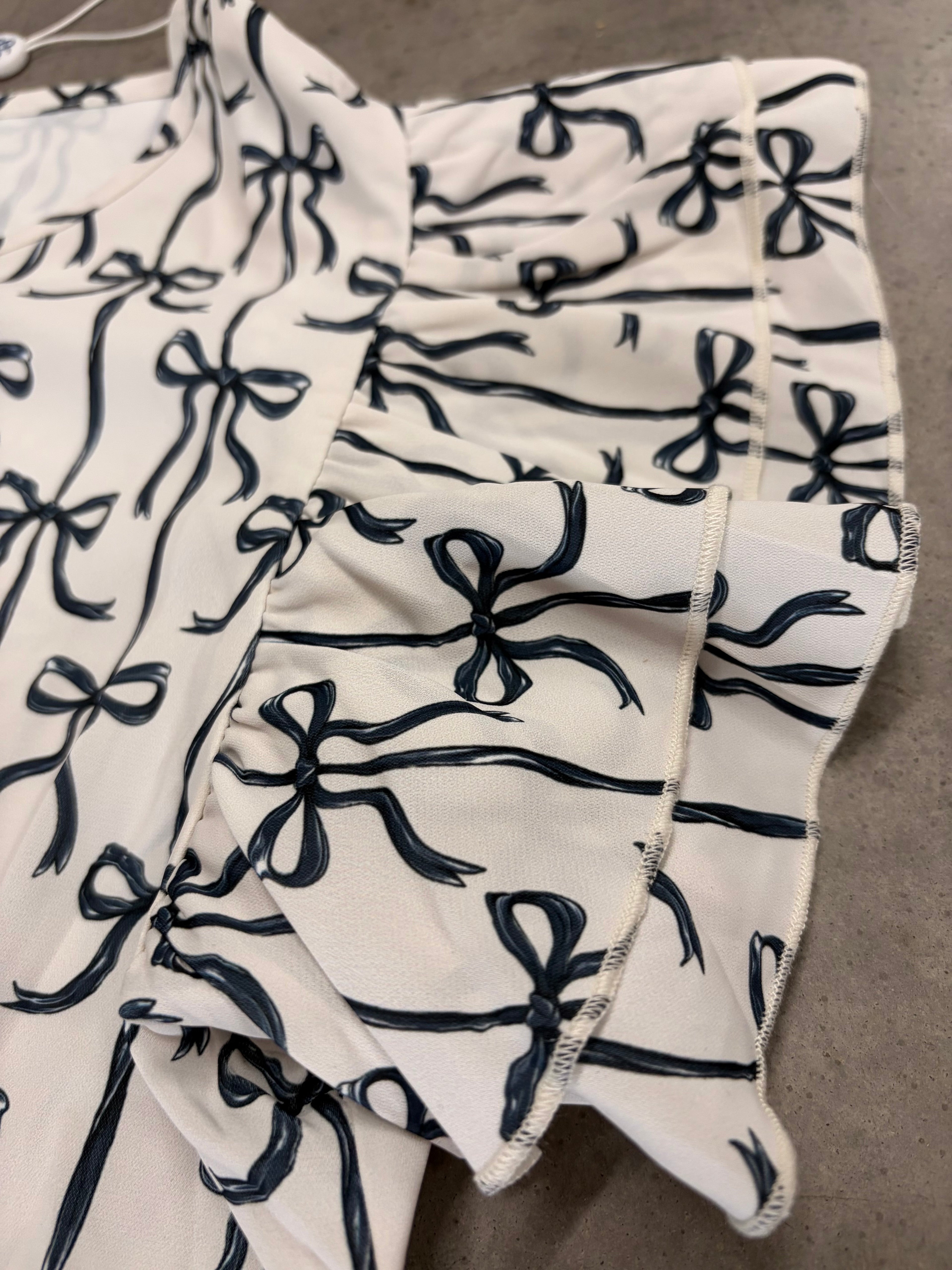 Simply Southern Black Bow Blouse - Elegant Statement Top