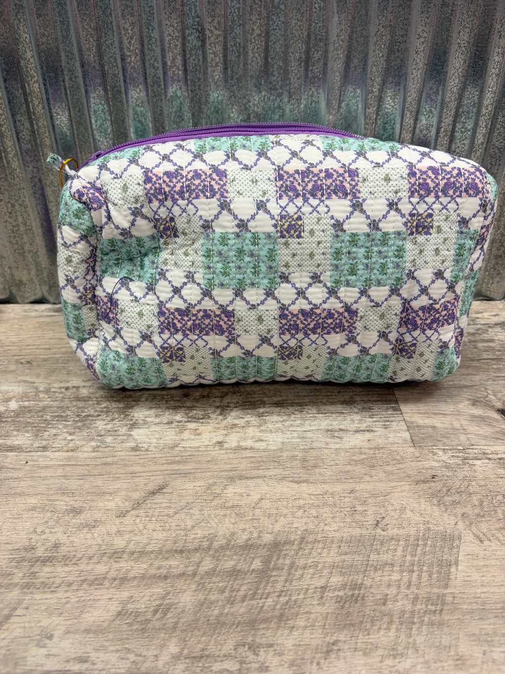 Simply Southern Patchwork Bow Cosmetic Bag