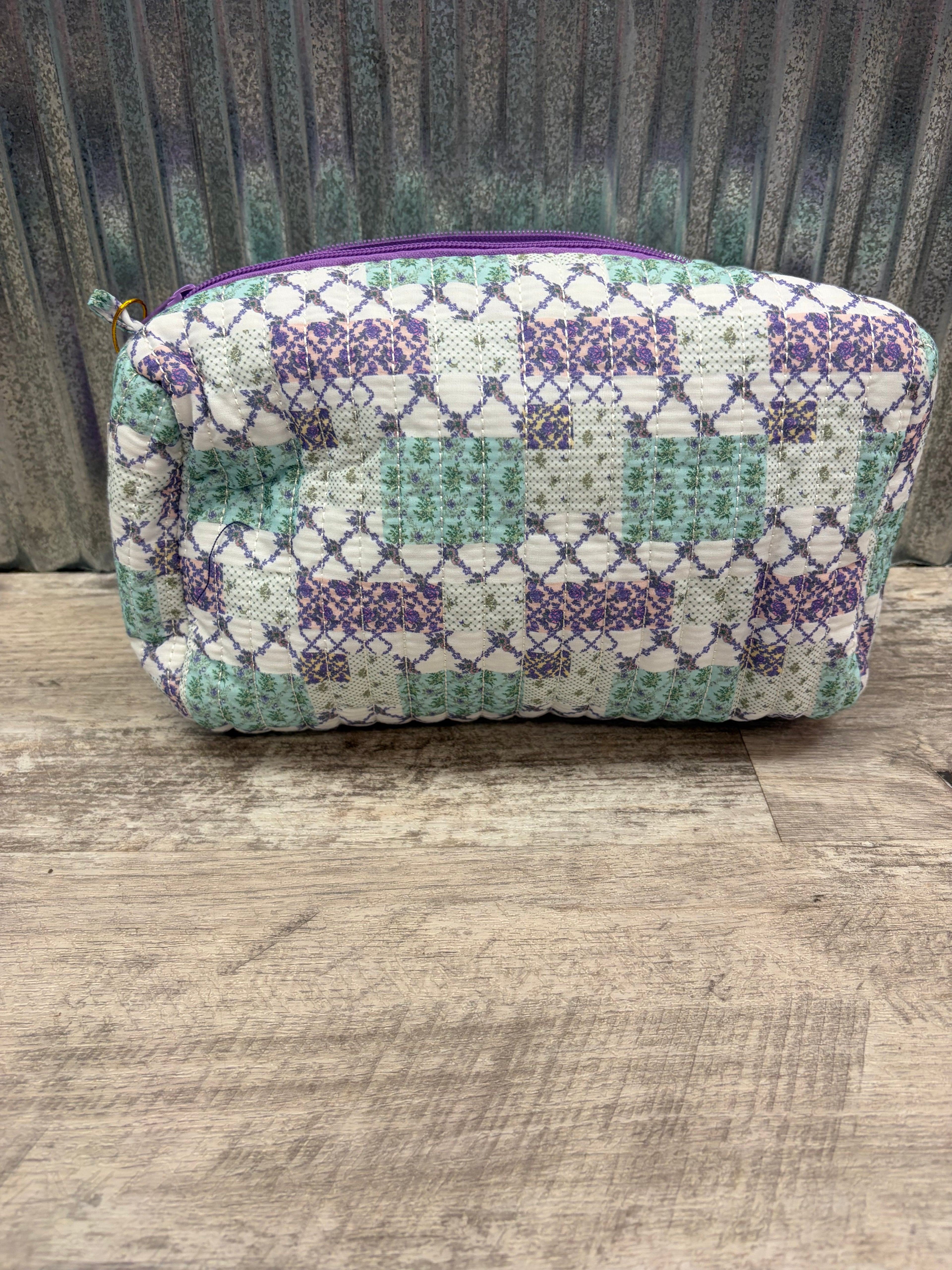 Simply Southern Patchwork Bow Cosmetic Bag