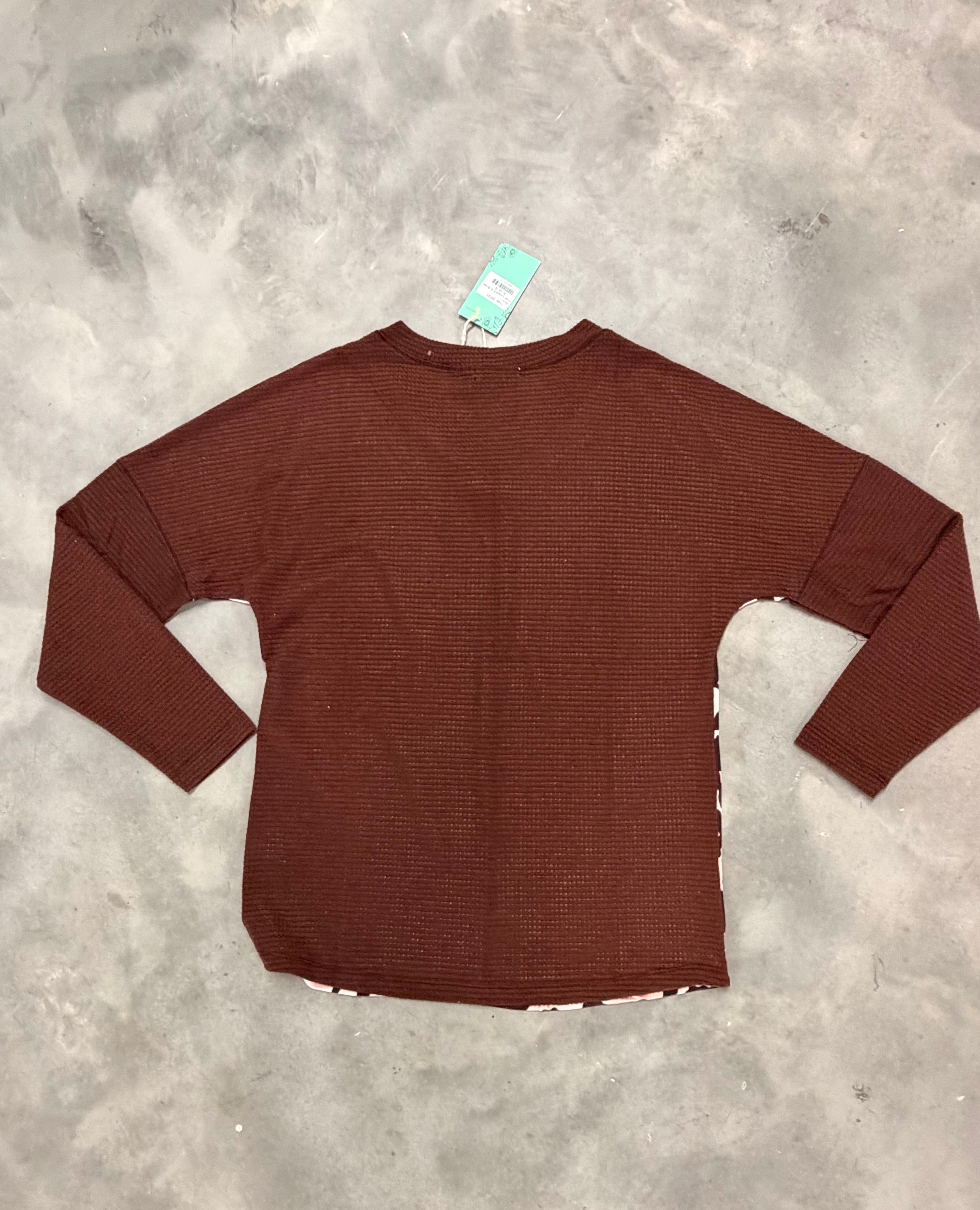 Pink and Brown Leopard Long Sleeve - Bold & Playful