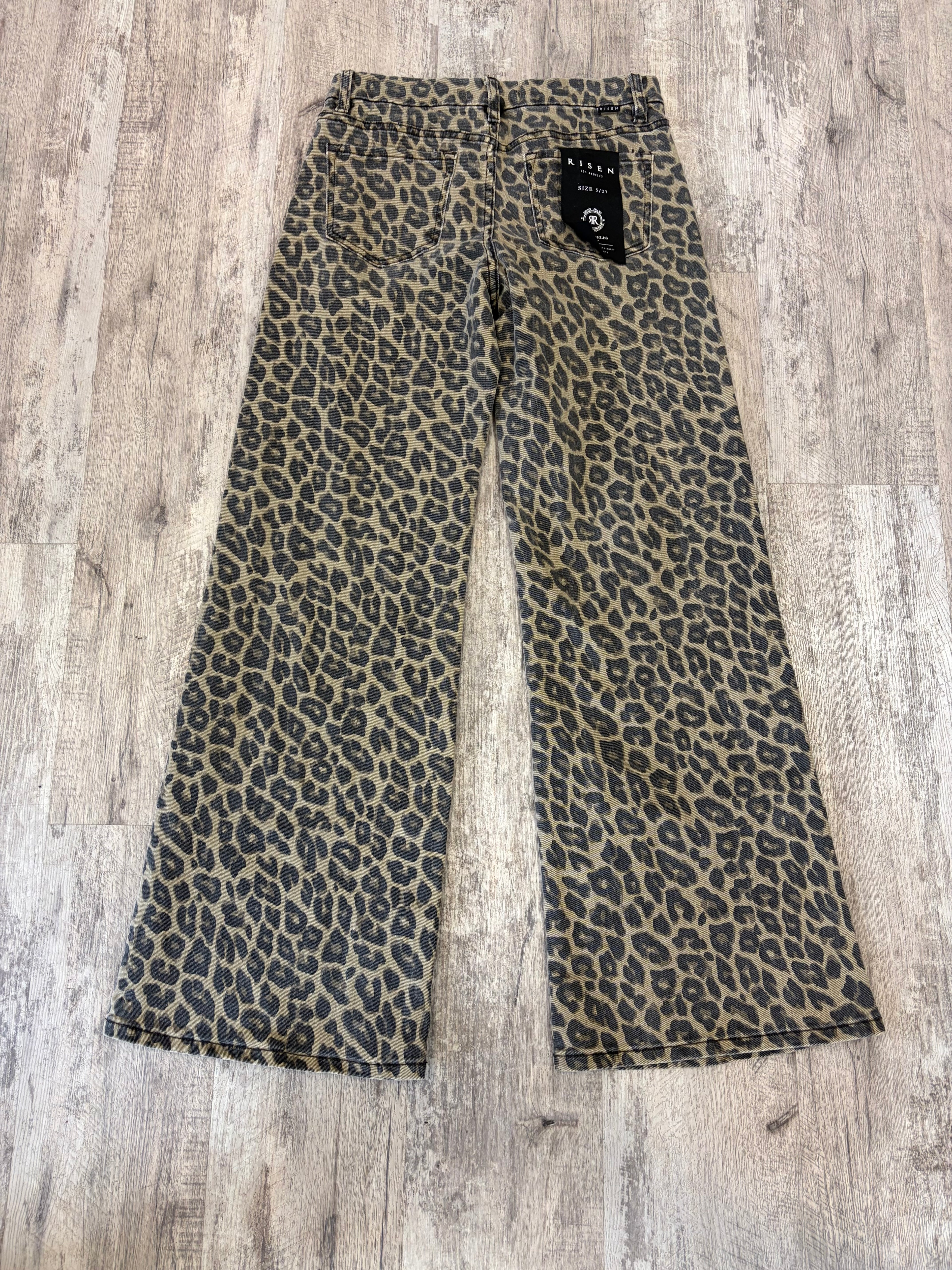 Risen Leopard Print Jeans