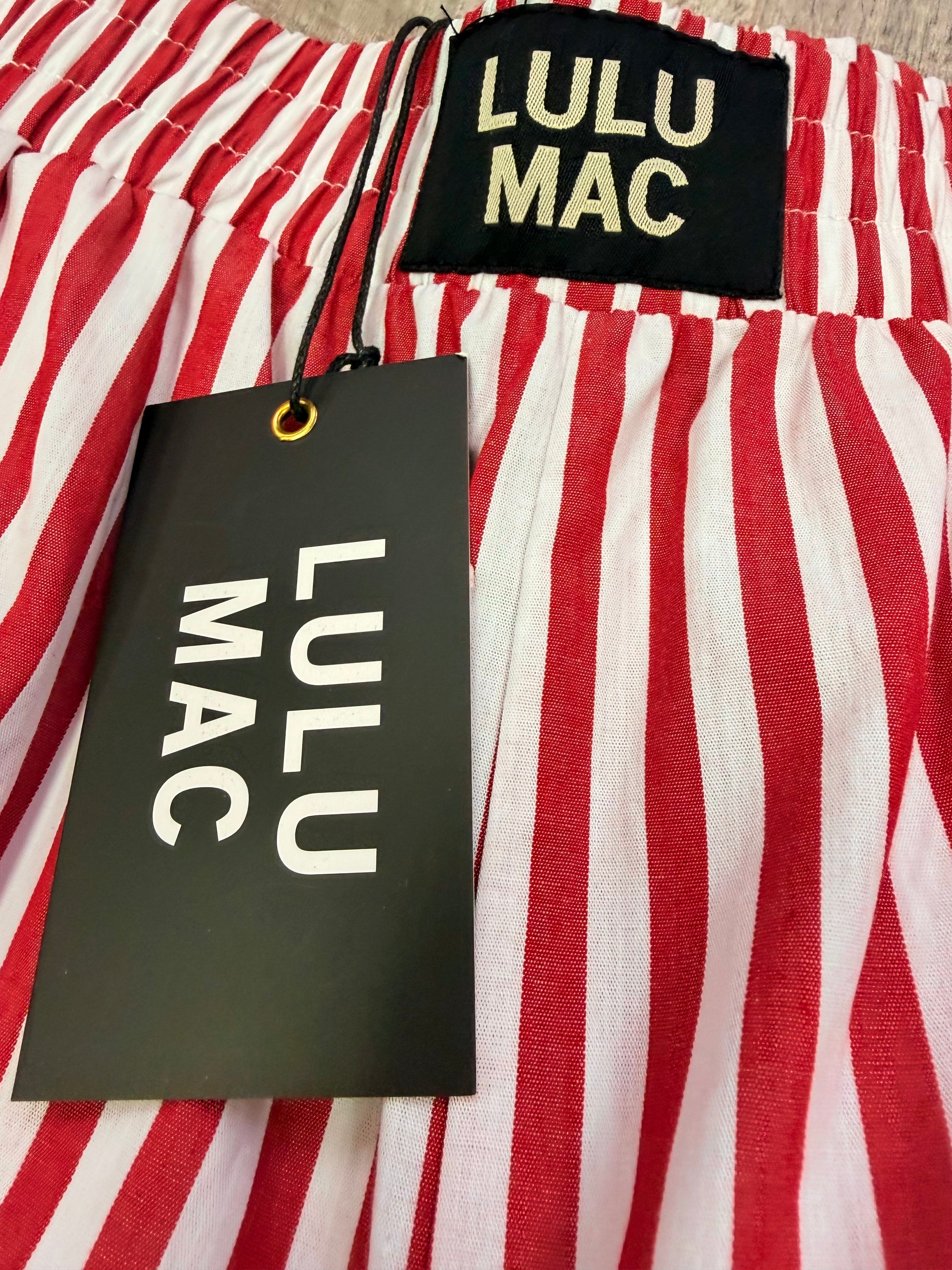 Lulu Mac Thin Red Stripe Statement Pants