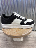 Elevated Edge Black & White Sneakers