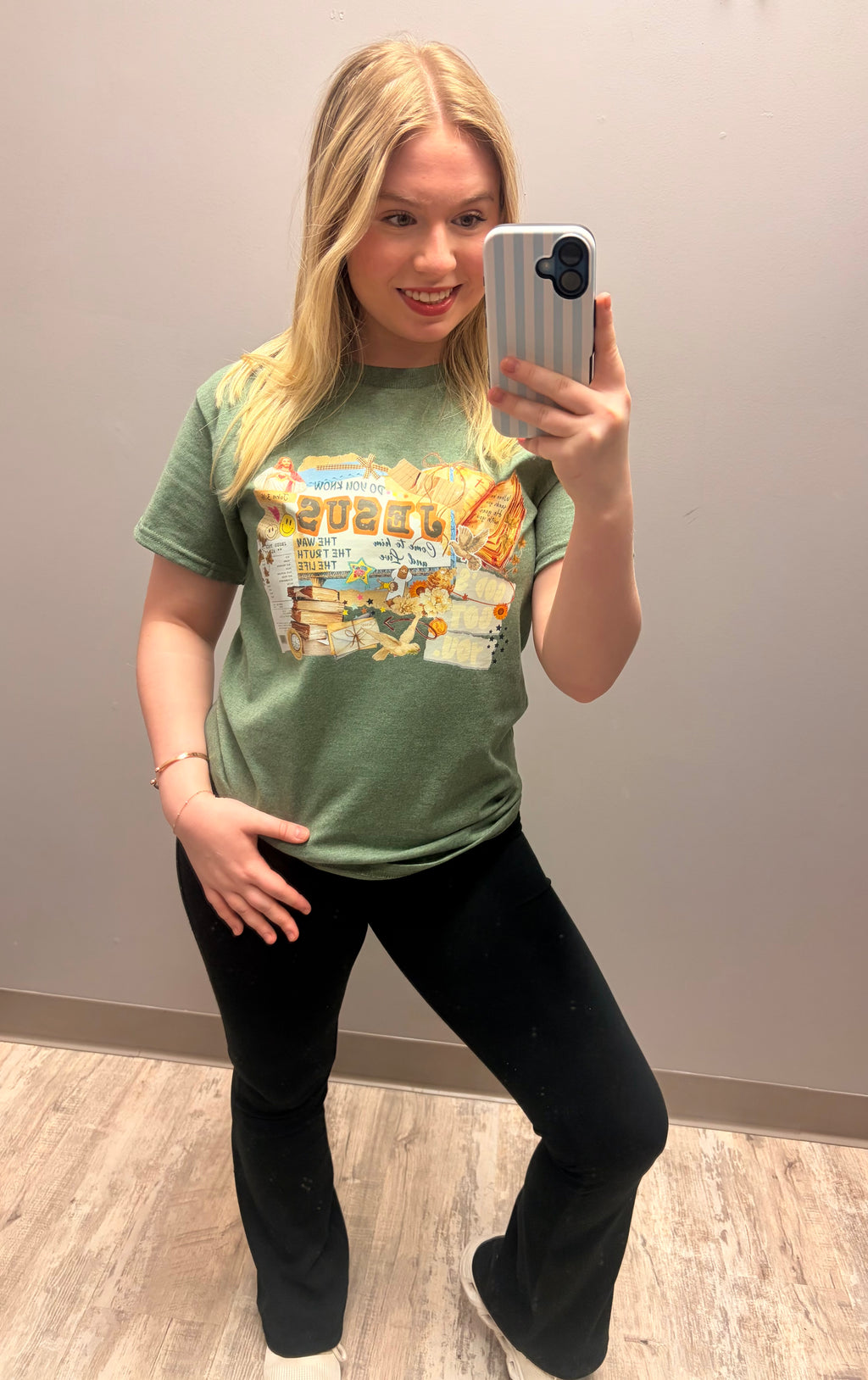 "Do You Know Jesus” Vintage Collage Graphic Tee