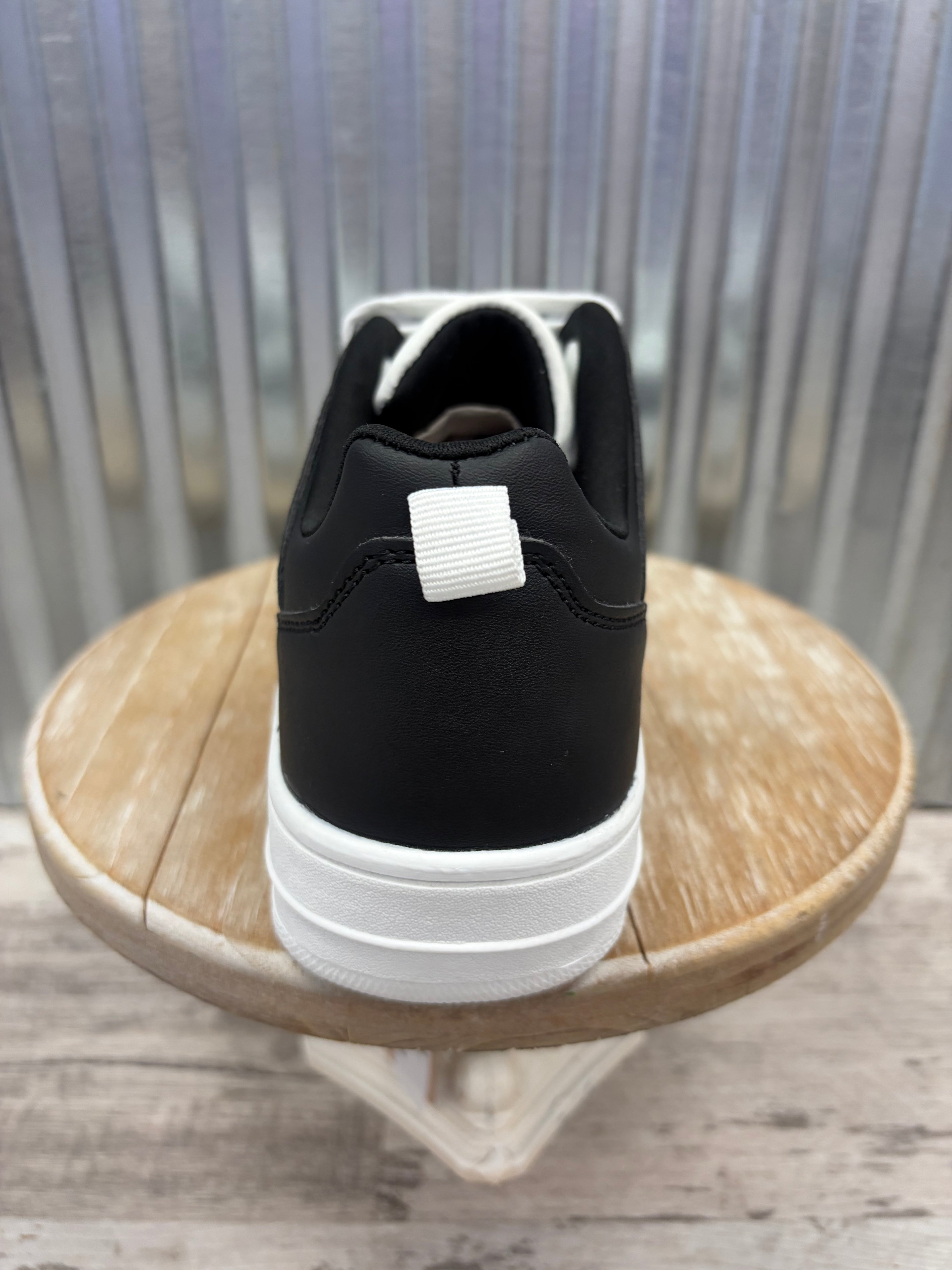 Elevated Edge Black & White Sneakers