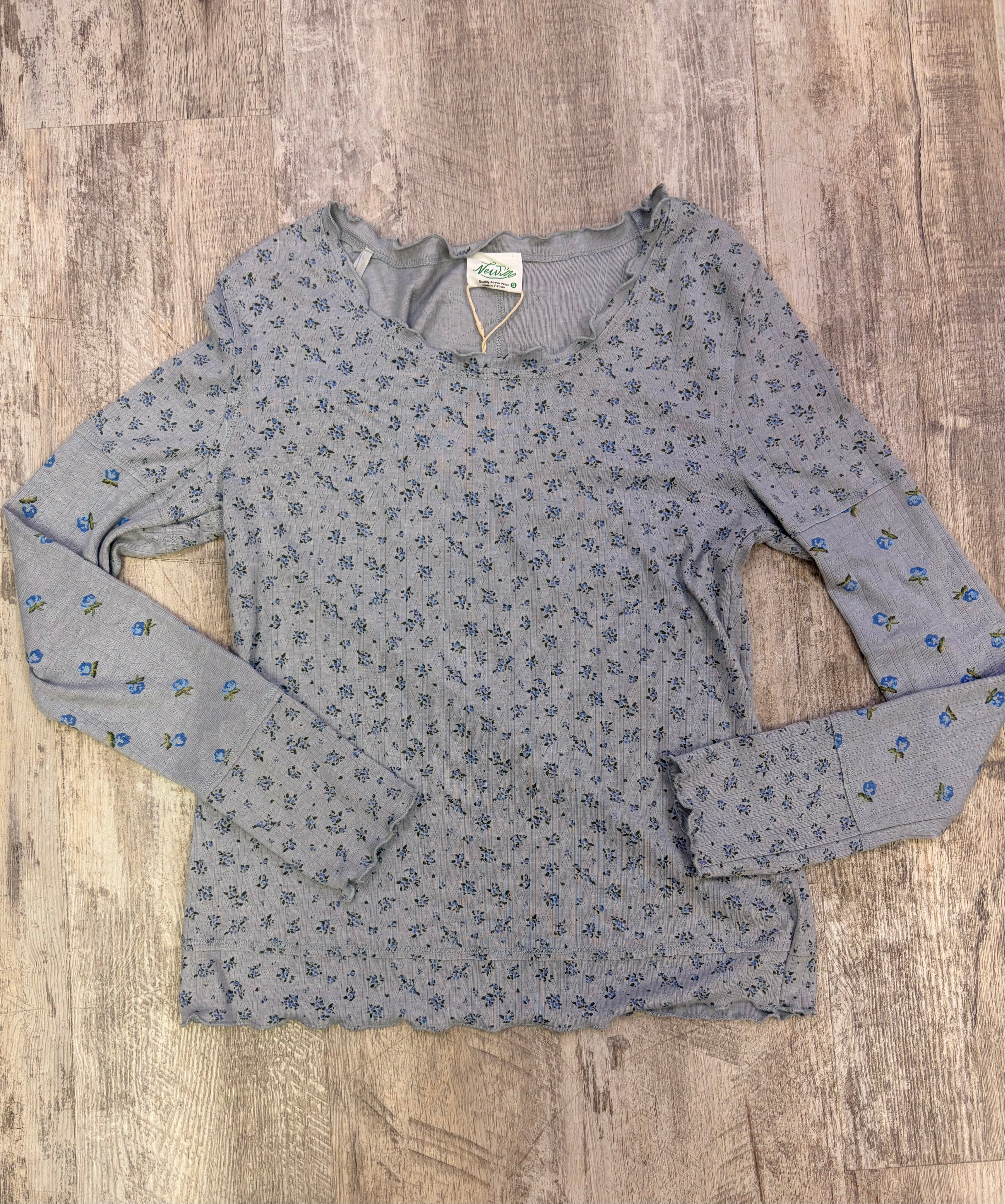 Blue Blossom Lightweight Long Sleeve