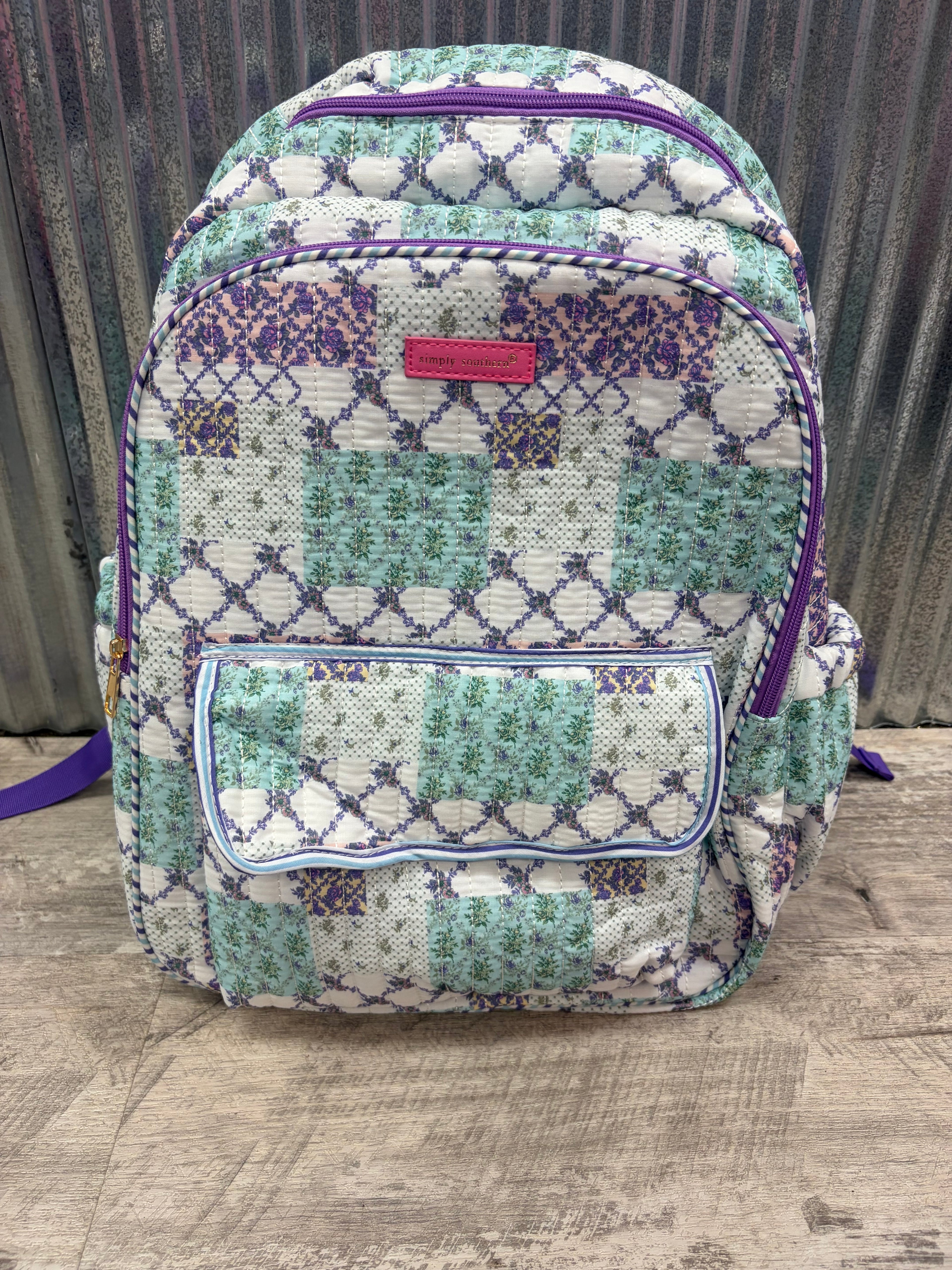 Simply Southern Patchwork Print Backpack
