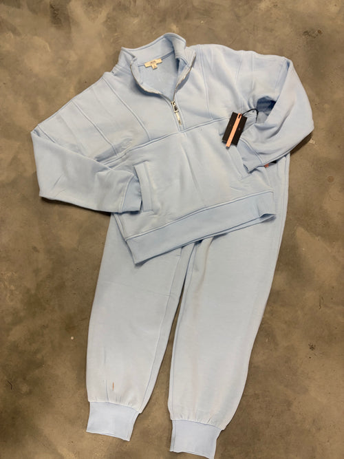 Blue Fleece 2 Piece Set