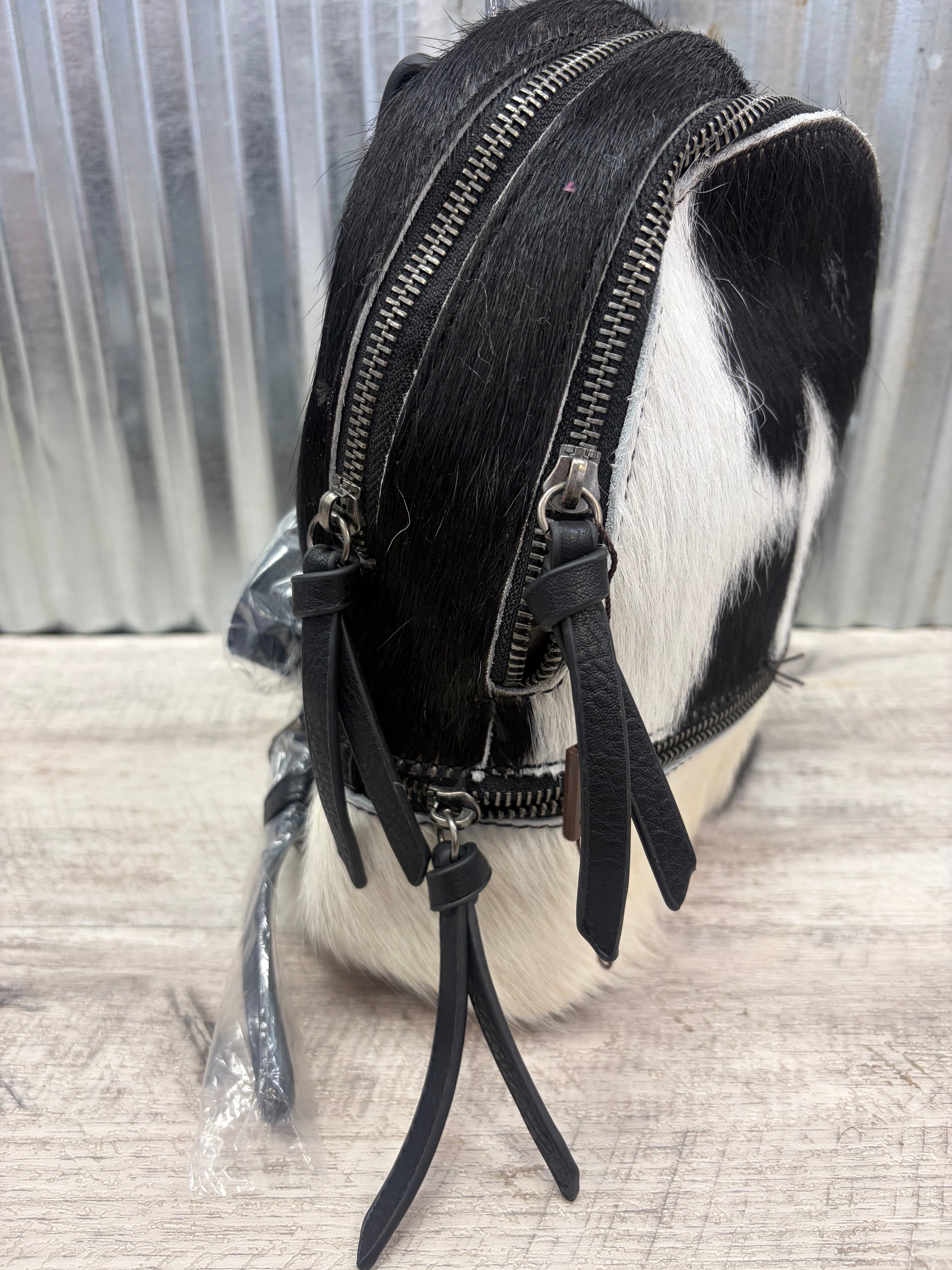 Genuine Cowhide Mini Backpack Purse