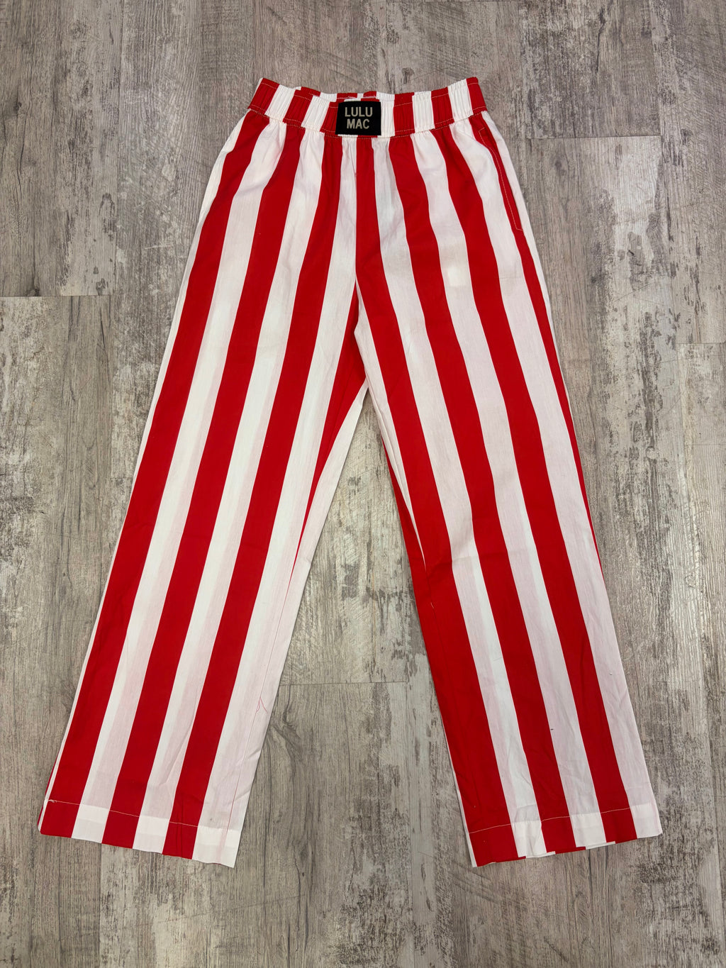 Lulu Mac Thick Red Stripe Statement Pants