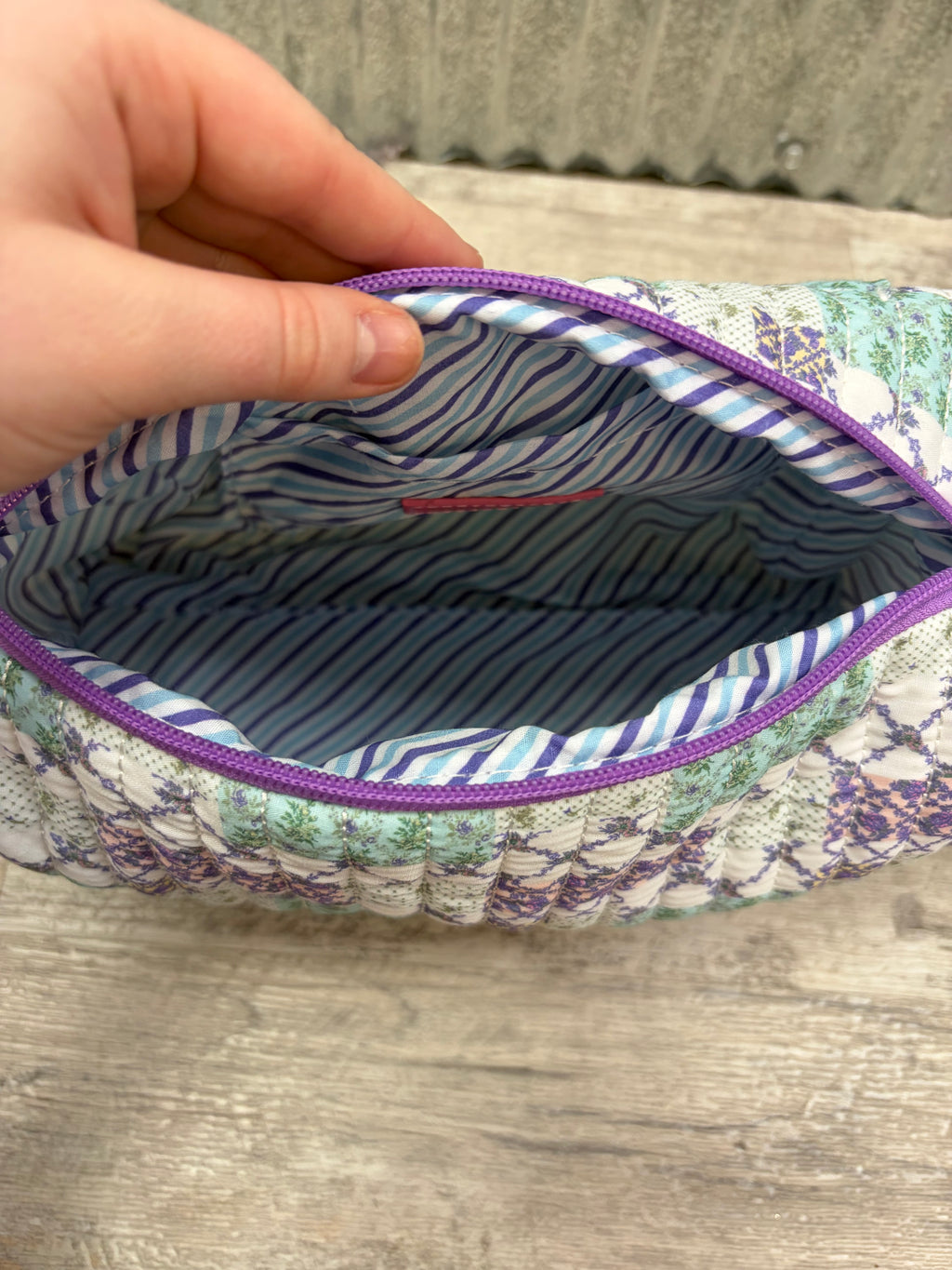 Simply Southern Patchwork Bow Cosmetic Bag