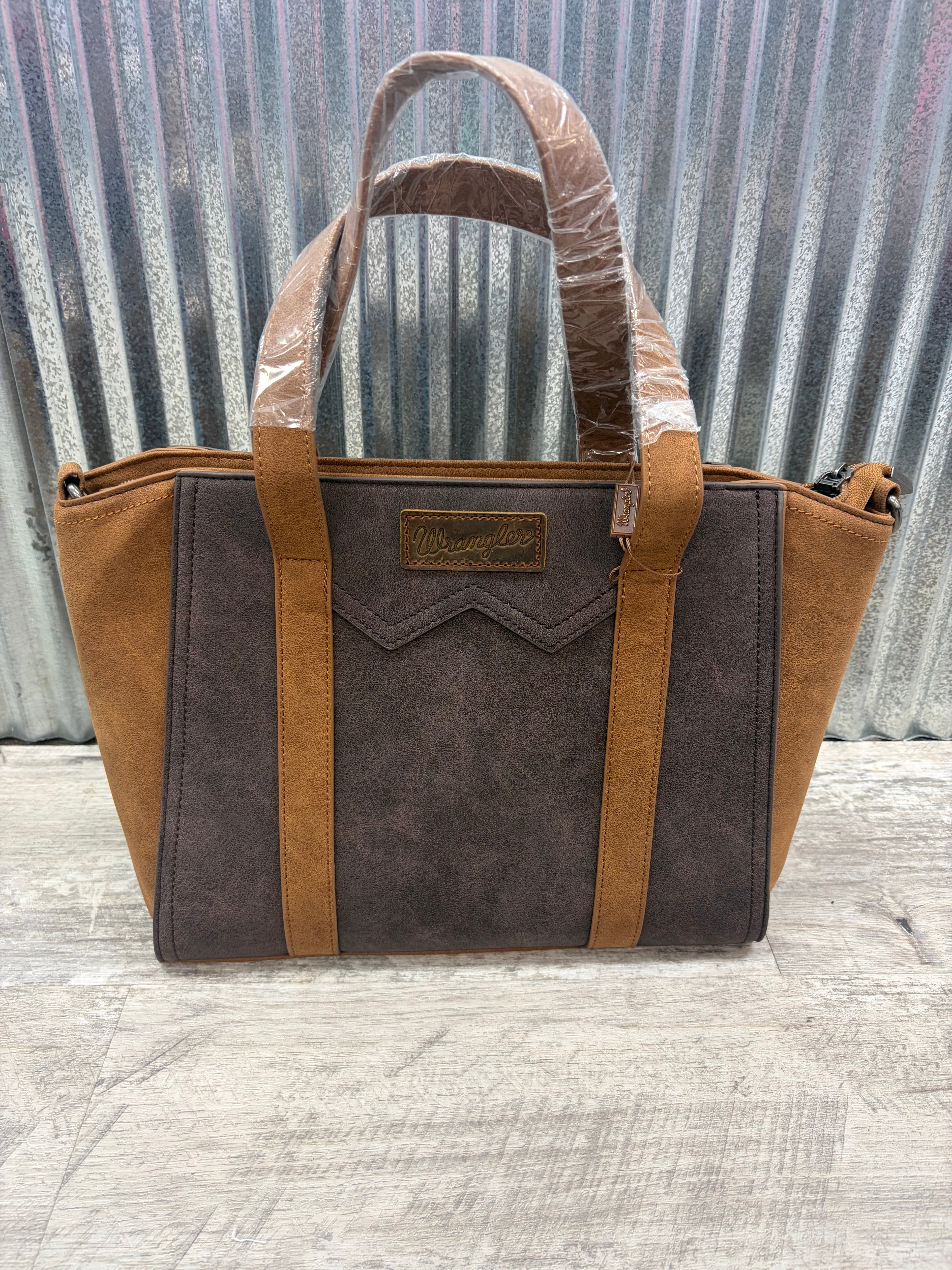 Wrangler Denim Pocket Inspired Tote with Shoulder Strap