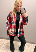 Red, Navy & White Ultra-Soft Plaid Flannel