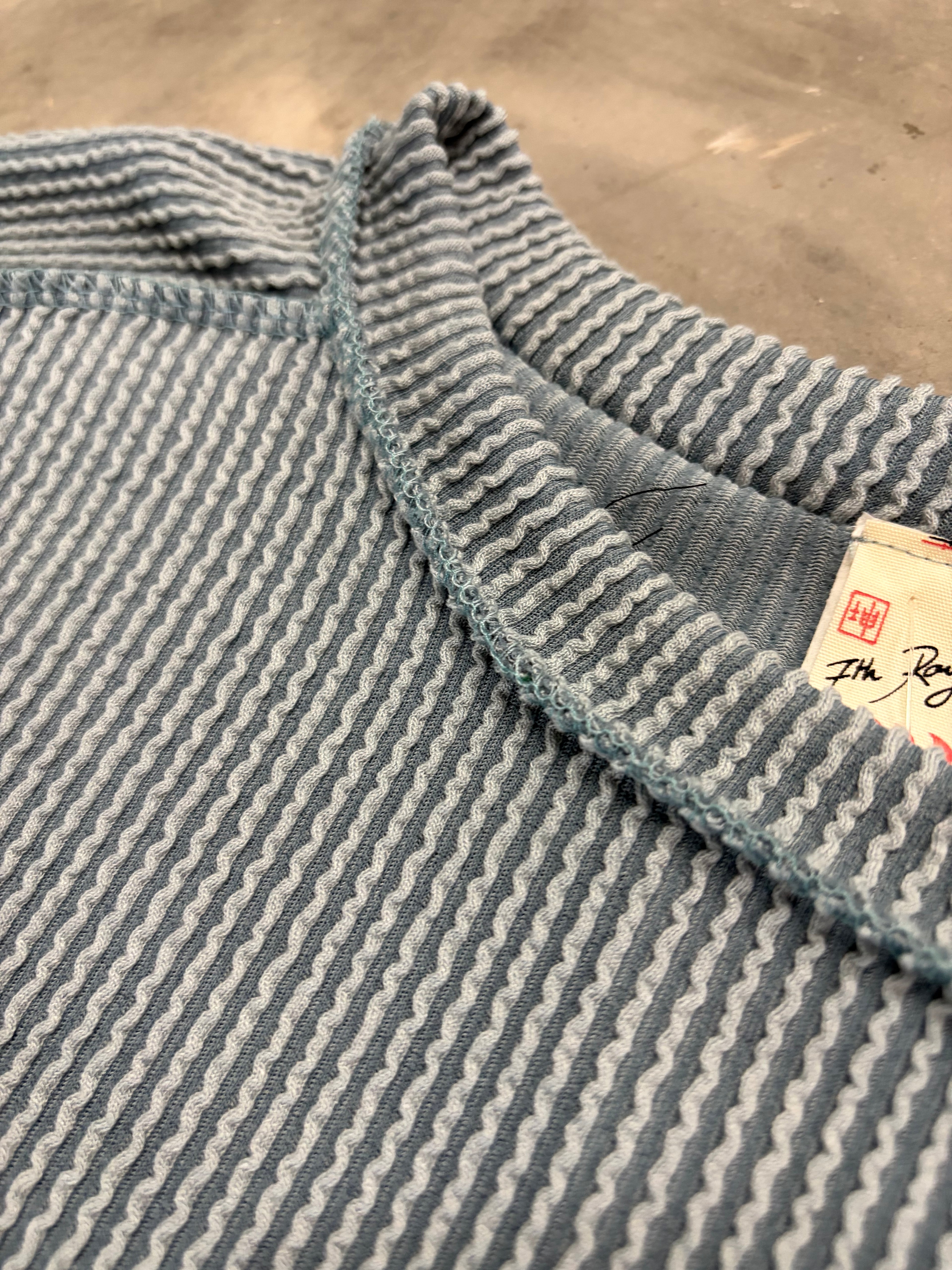 Pigeon Blue Ribbed Top - Soft & Sophisticated