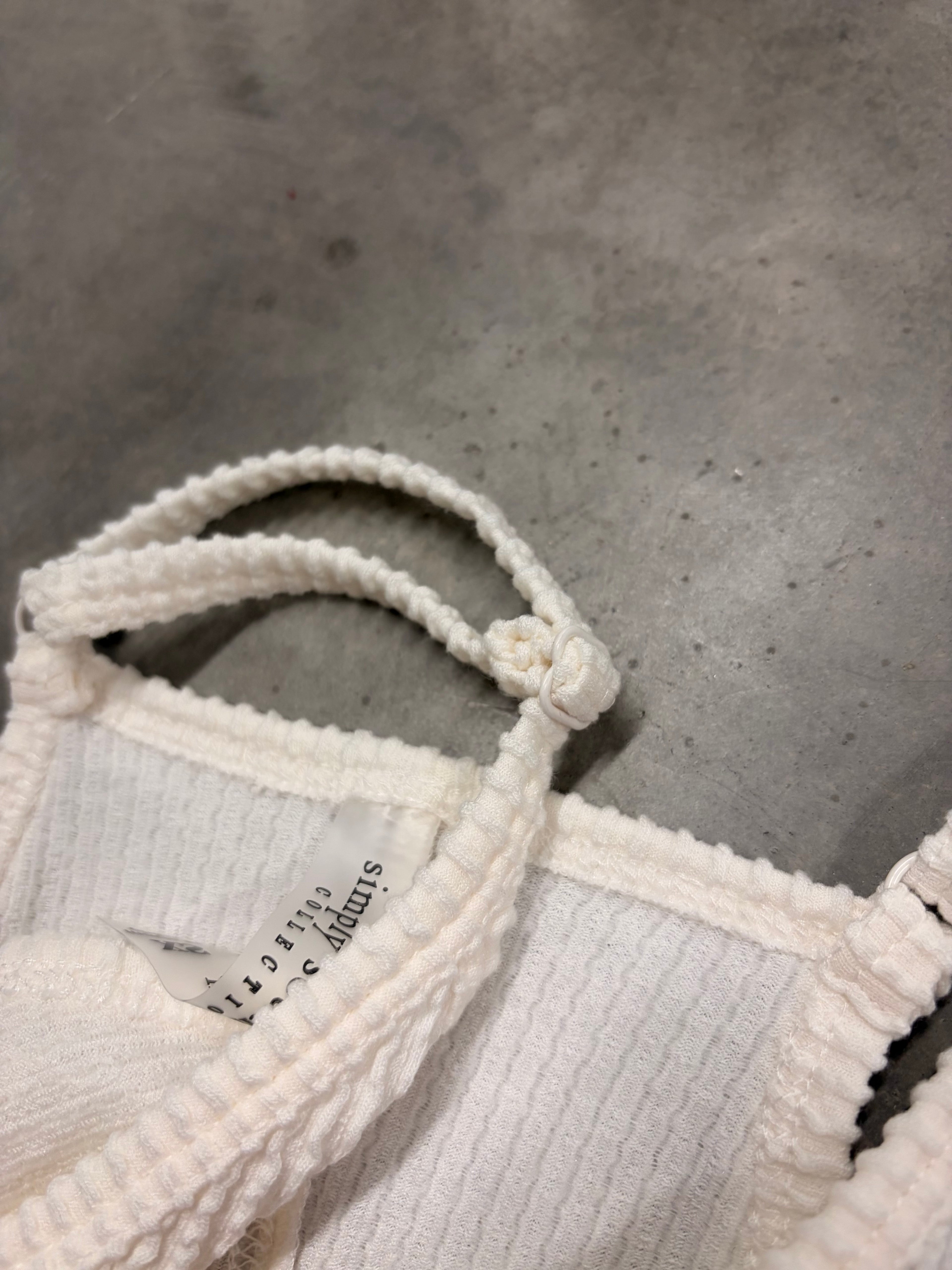 Simply Southern White Ribbed Jumpsuit