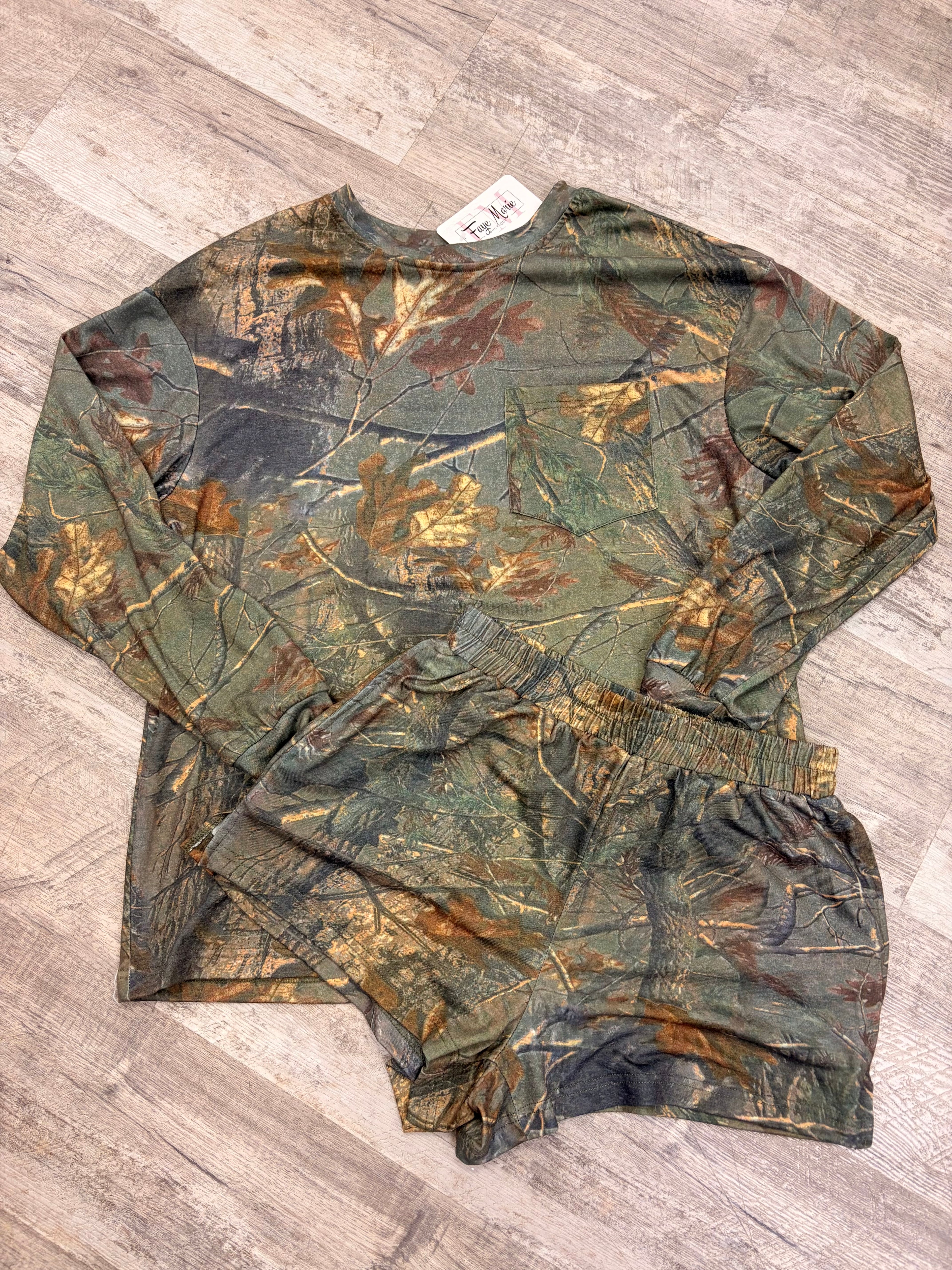 Women's Camo Lounge Set | Comfy Matching Set