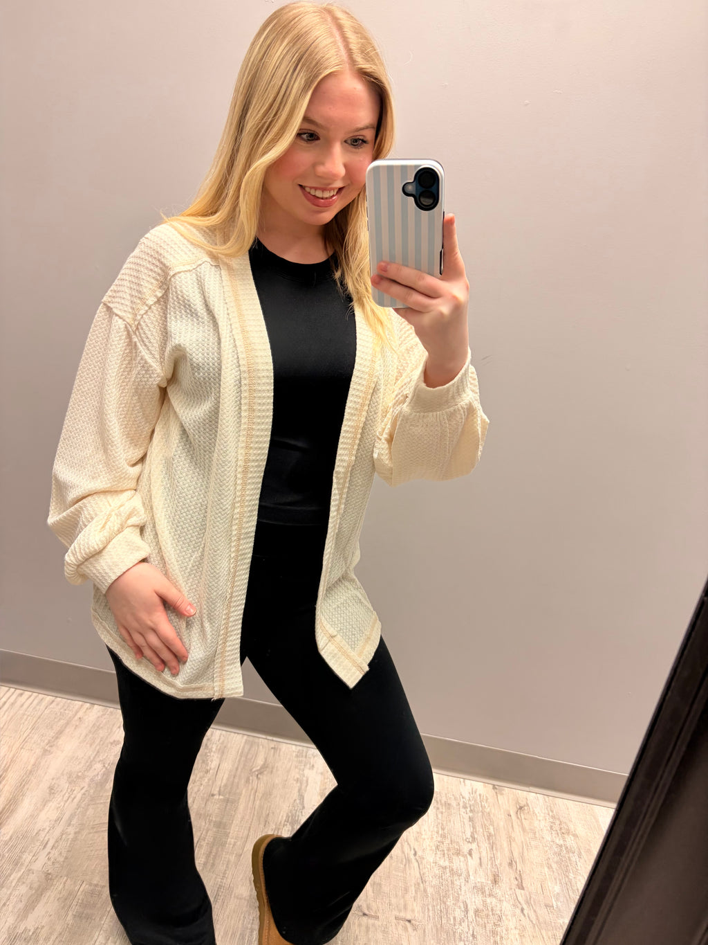 Everyday Cream Knit Cardigan