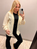 Everyday Cream Knit Cardigan