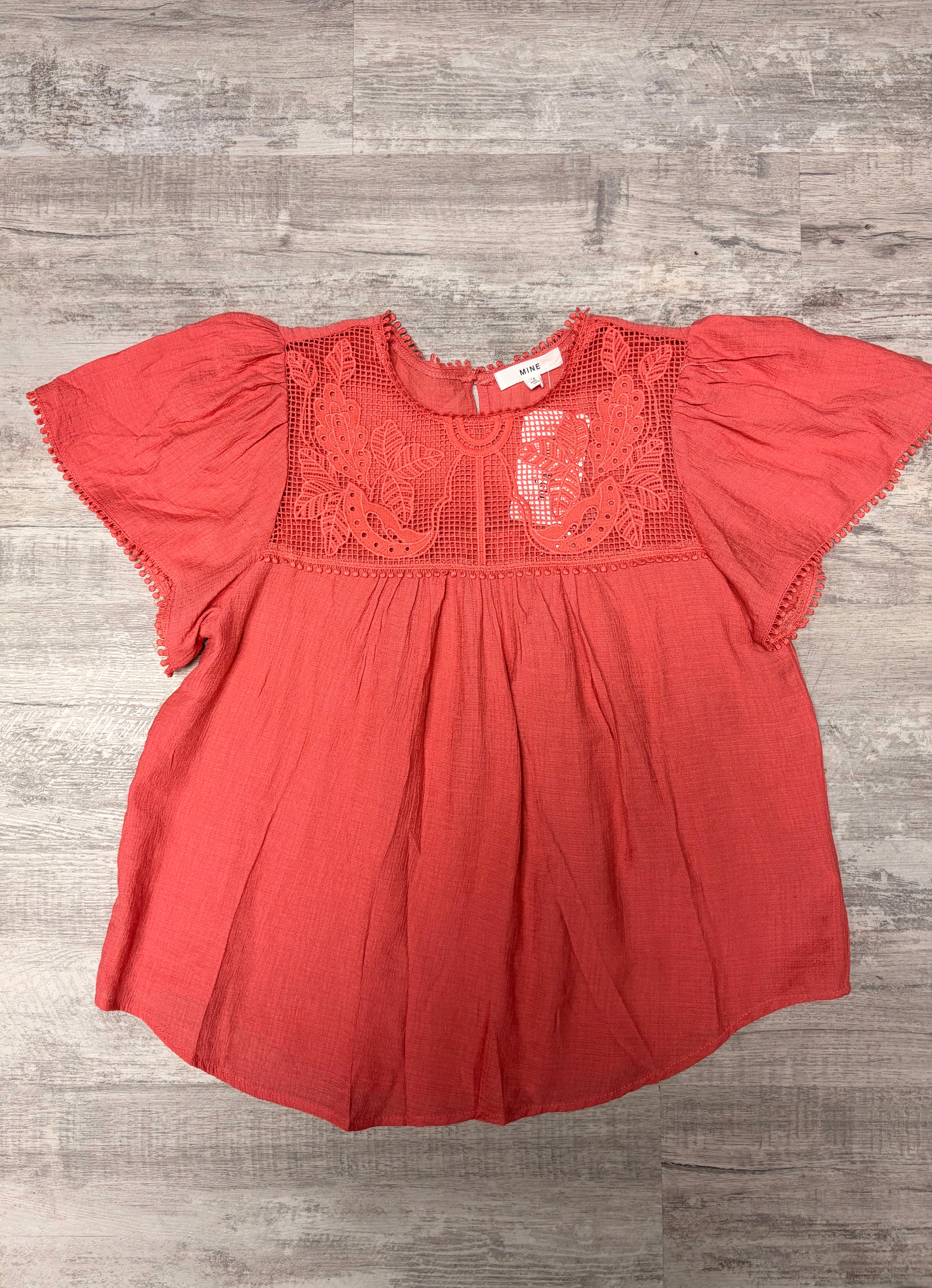 Soft Coral Lace Blouse