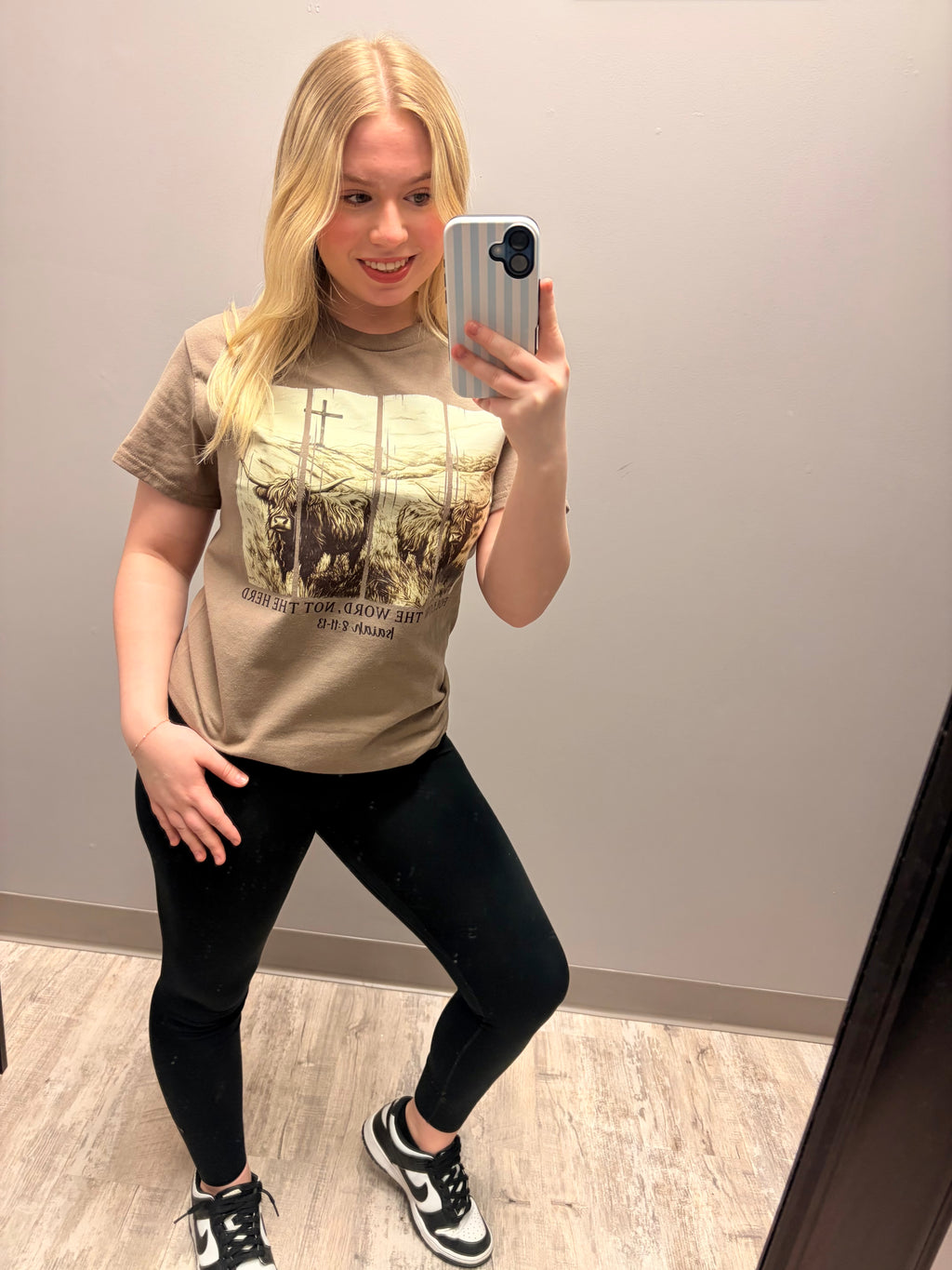 “Word Not Herd” Highland Cow Graphic Tee