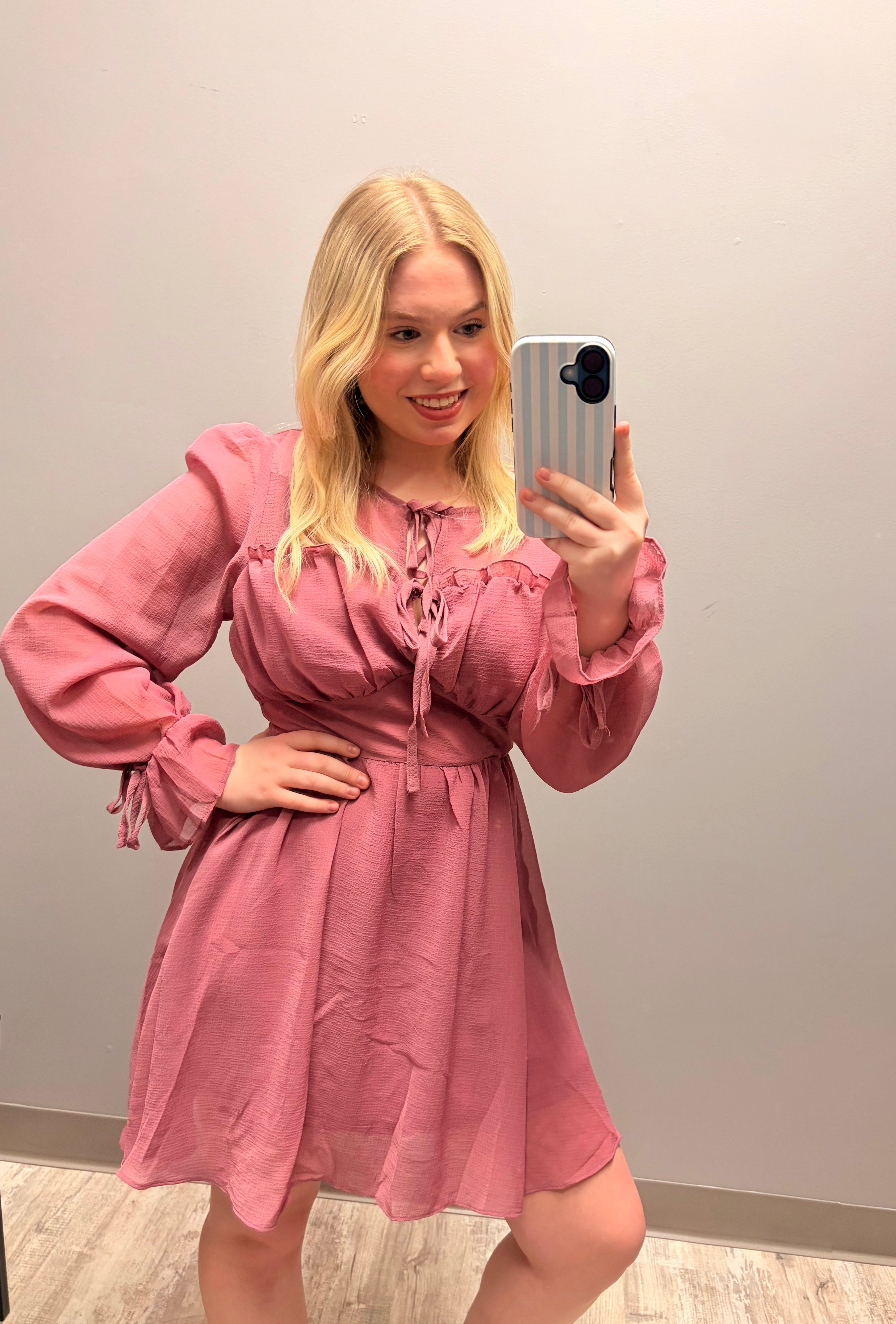 Blushing Mauve Dress