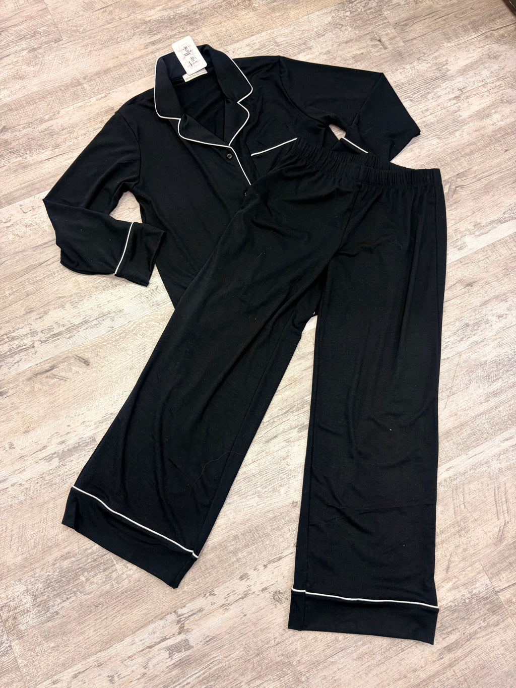 Ultra-Soft Black Pajama Set