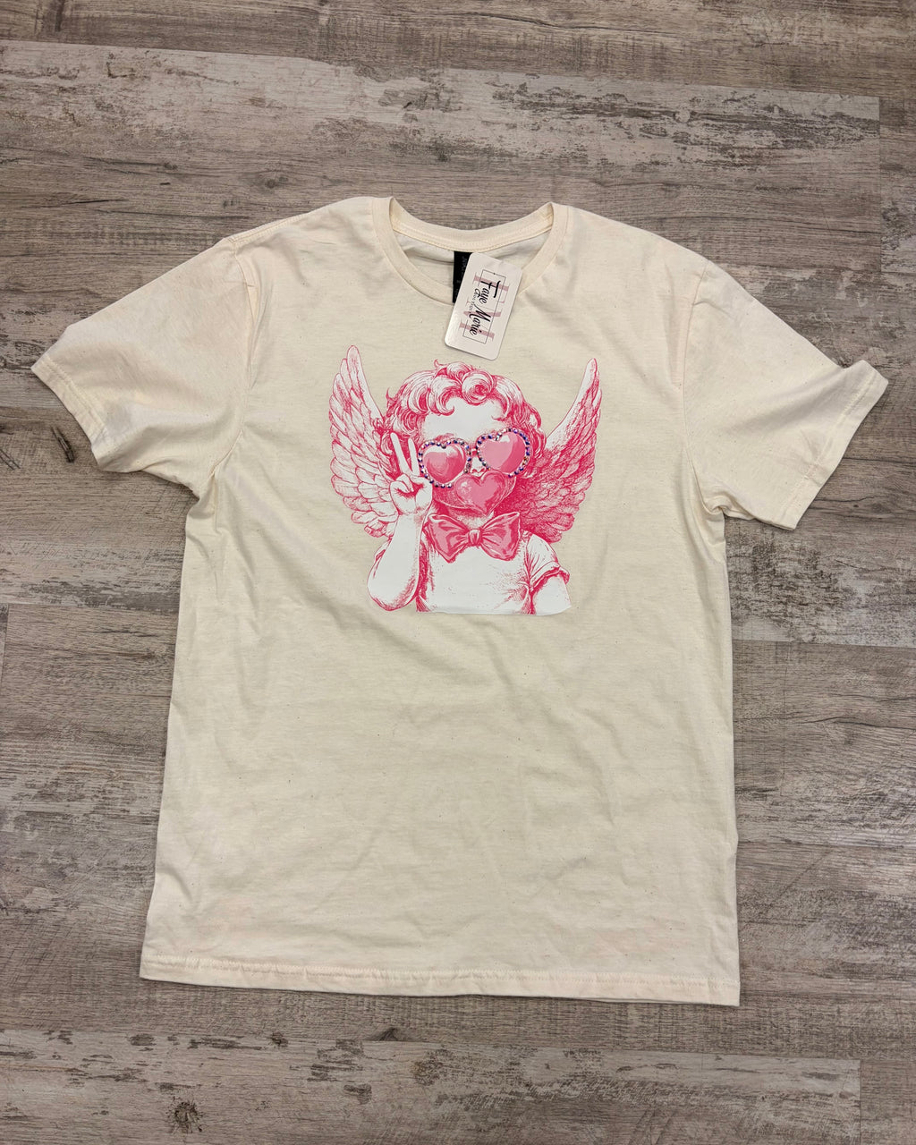 Rhinestone Angel Graphic Tee