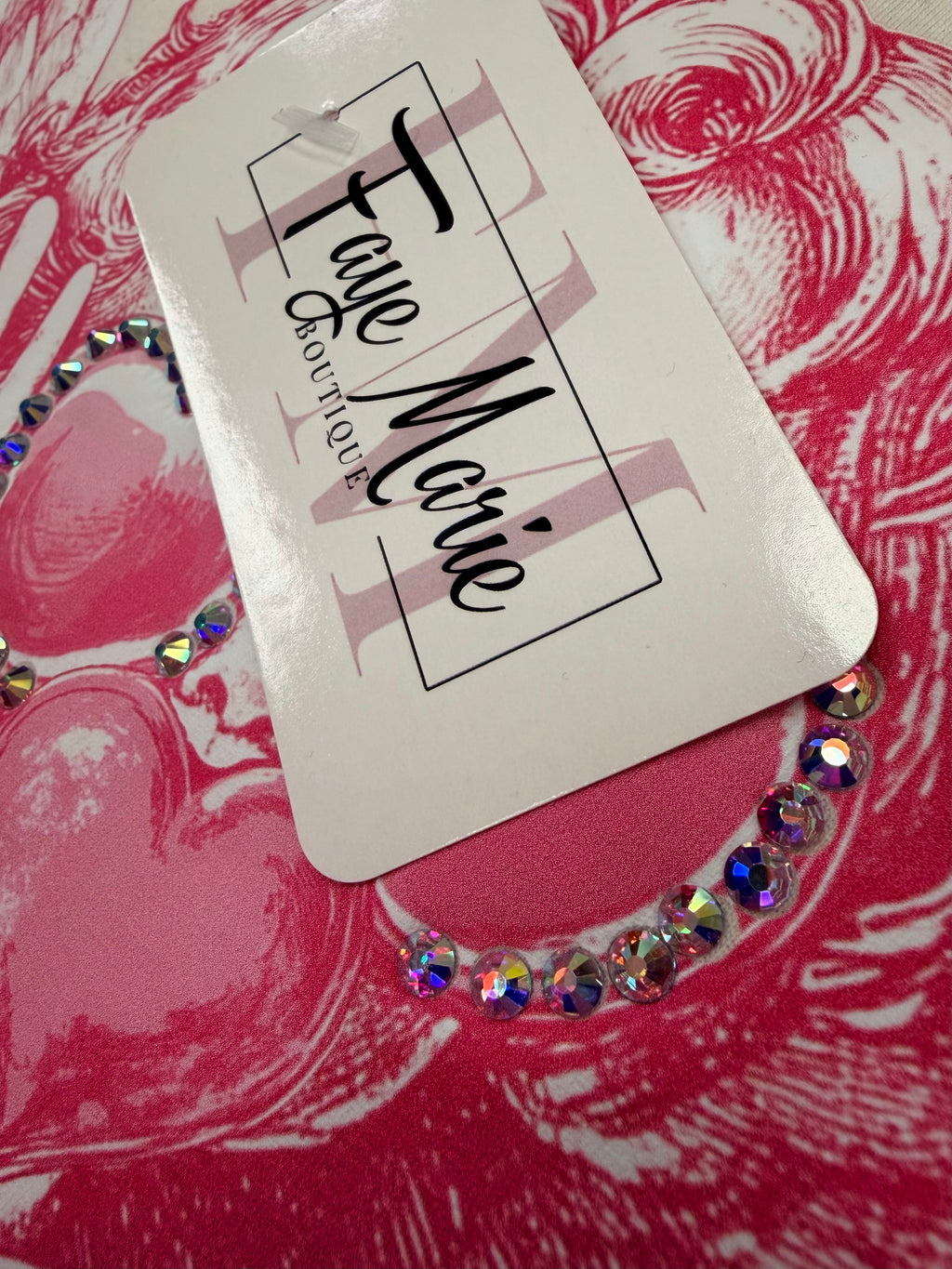 Rhinestone Angel Graphic Tee